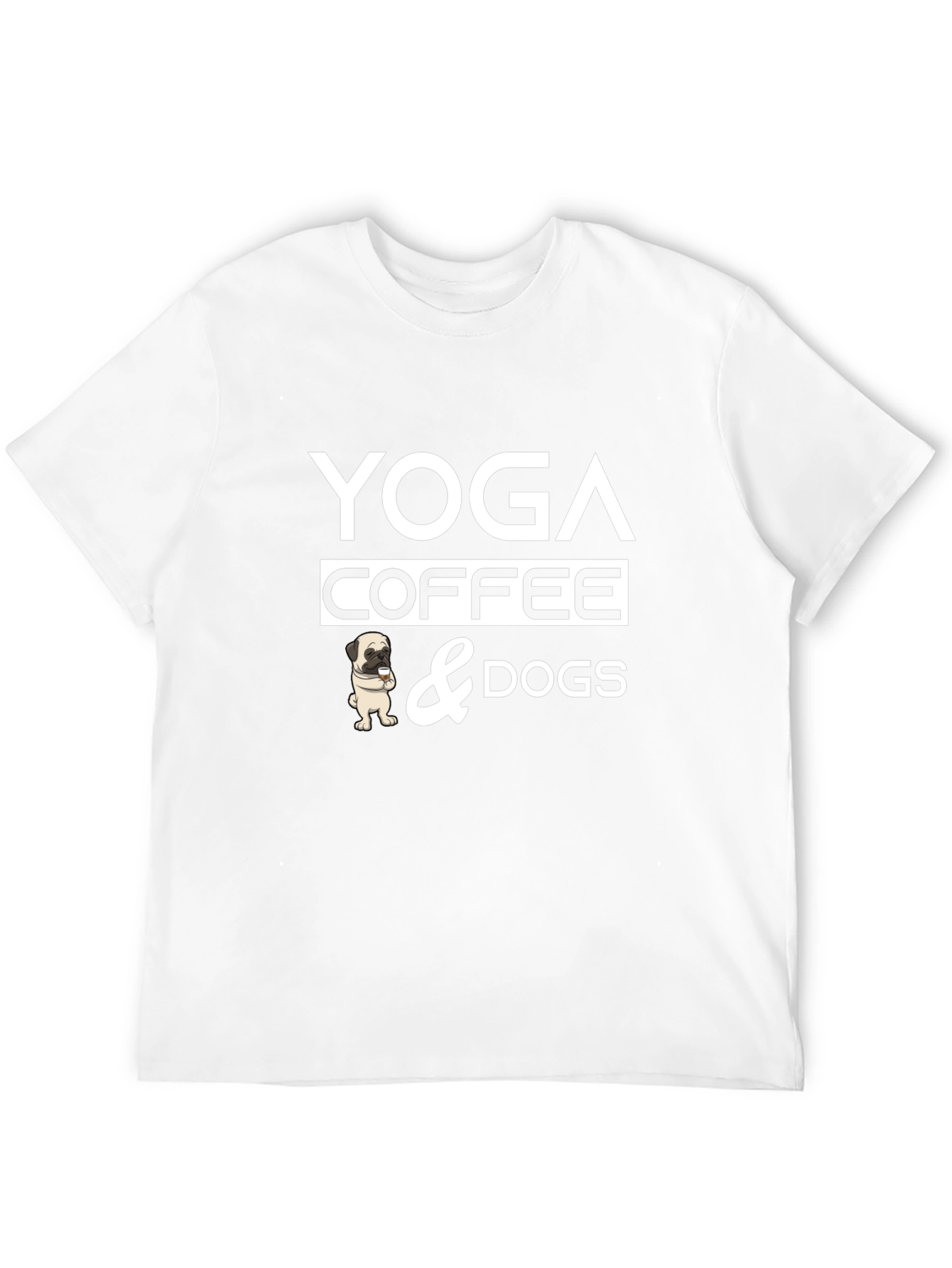 Black Yoga Coffee and Dogs Graphic Tee view 12