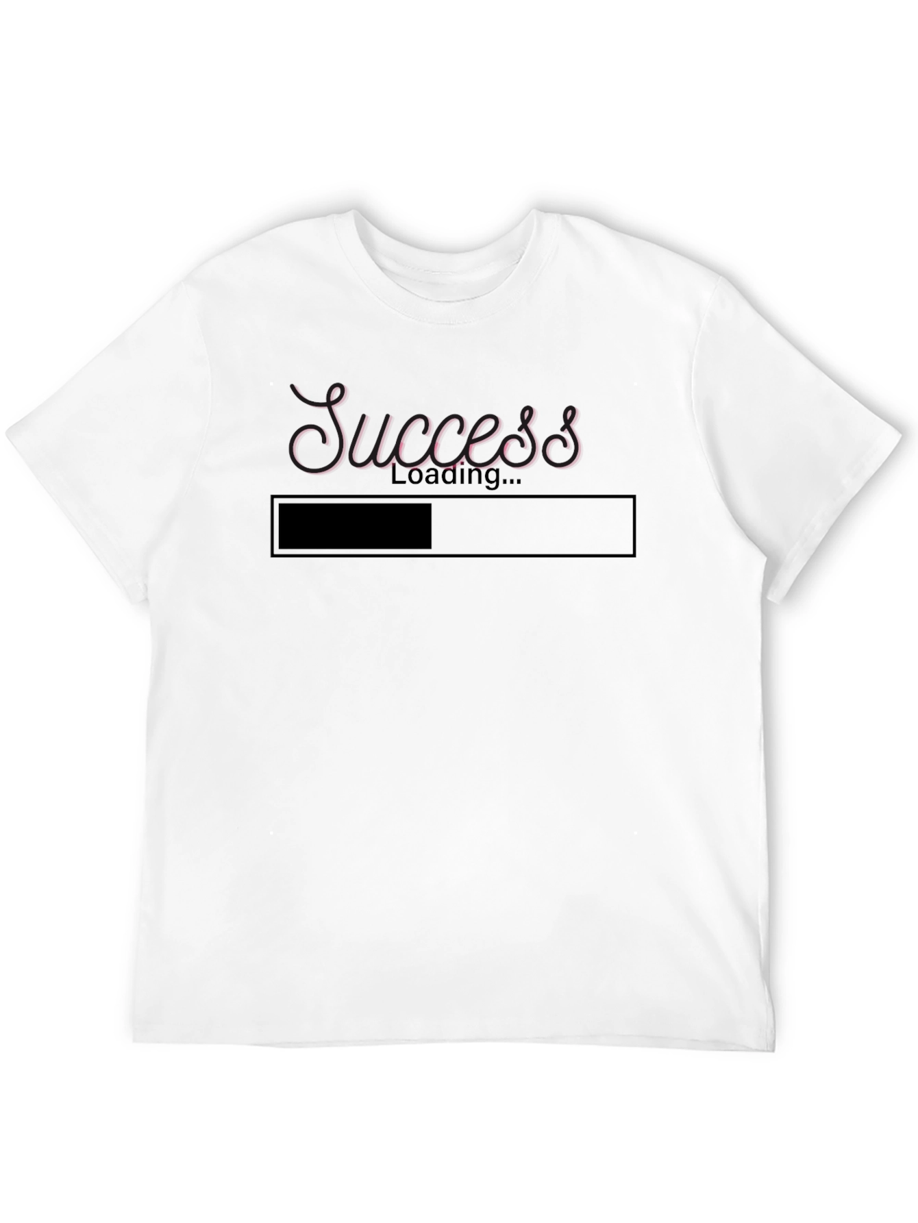 Black Success Loading T-Shirt - Motivational Graphic Tee view 12