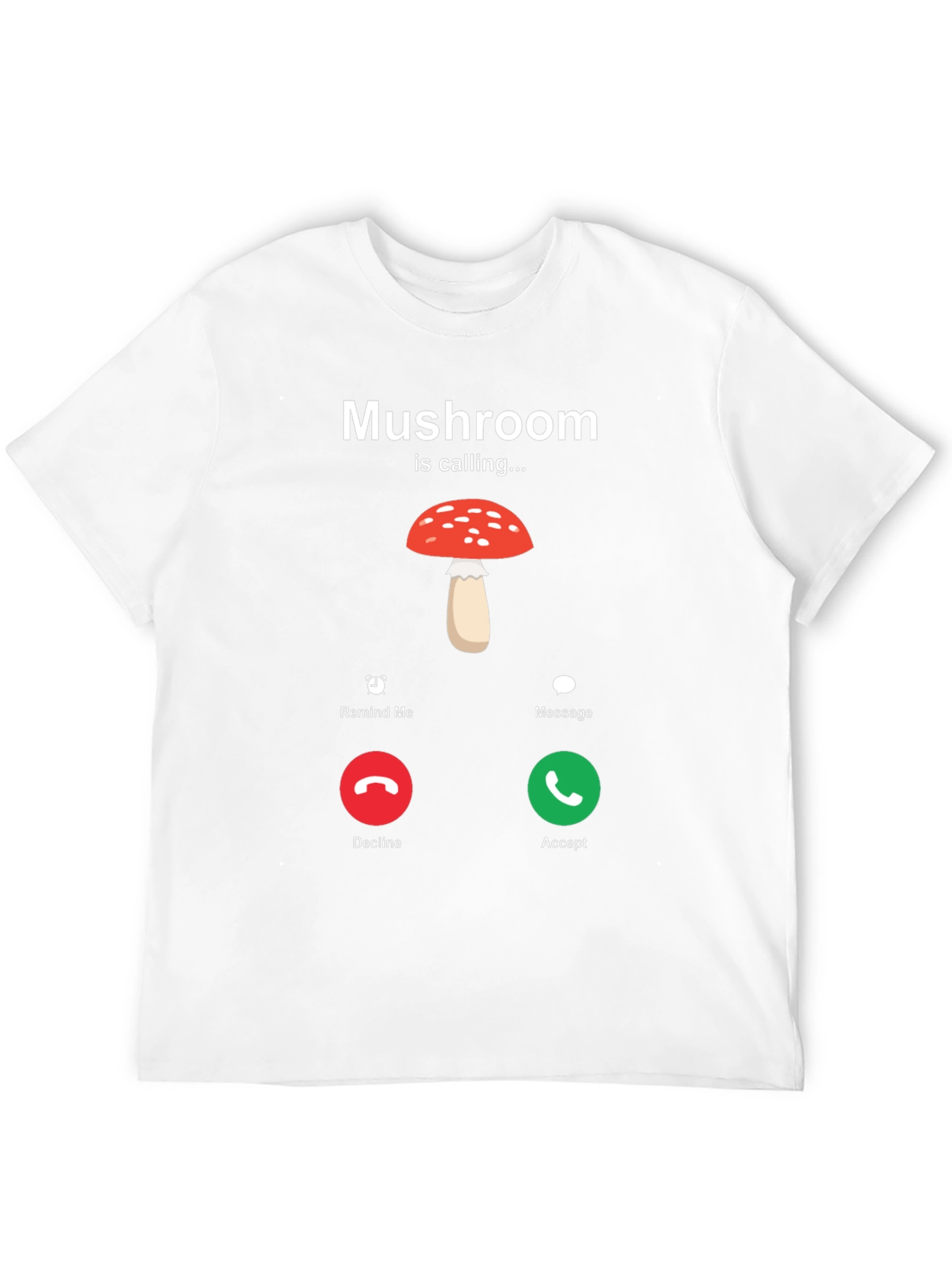 Black Mushroom is Calling T-Shirt - Humorous Nature Lover Tee view 12