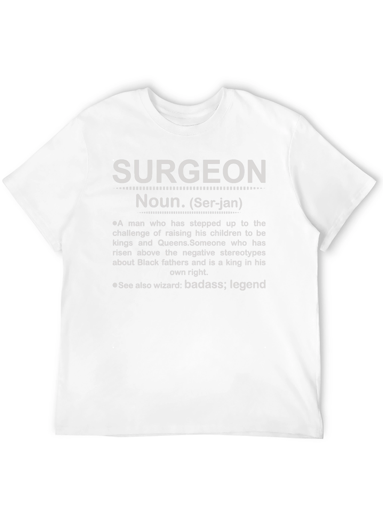 Black Surgeon Definition T-Shirt view 12