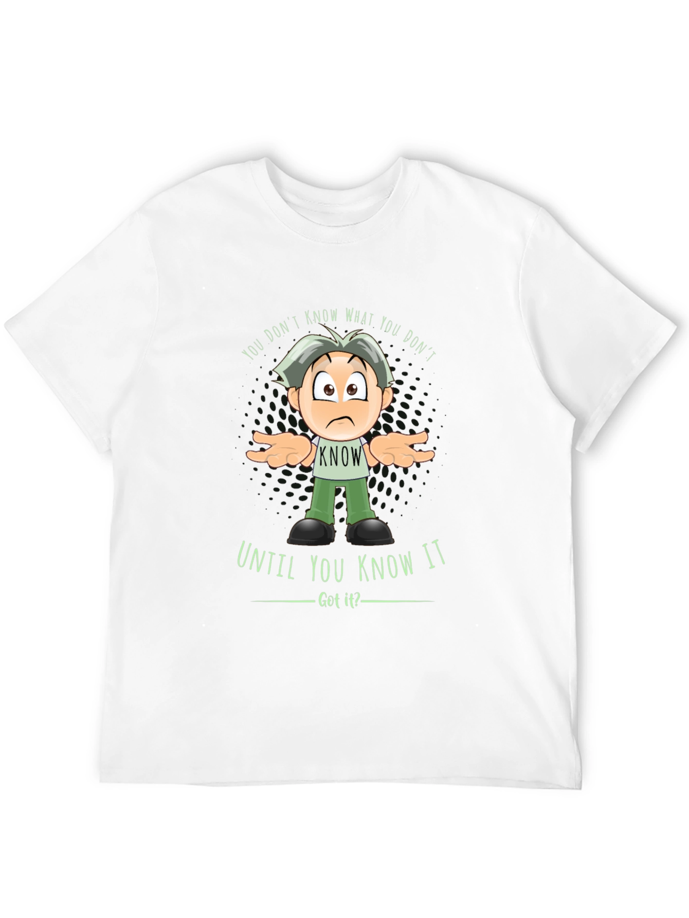 Black Humorous "You Don't Know What You Don't Know" Graphic Tee view 12