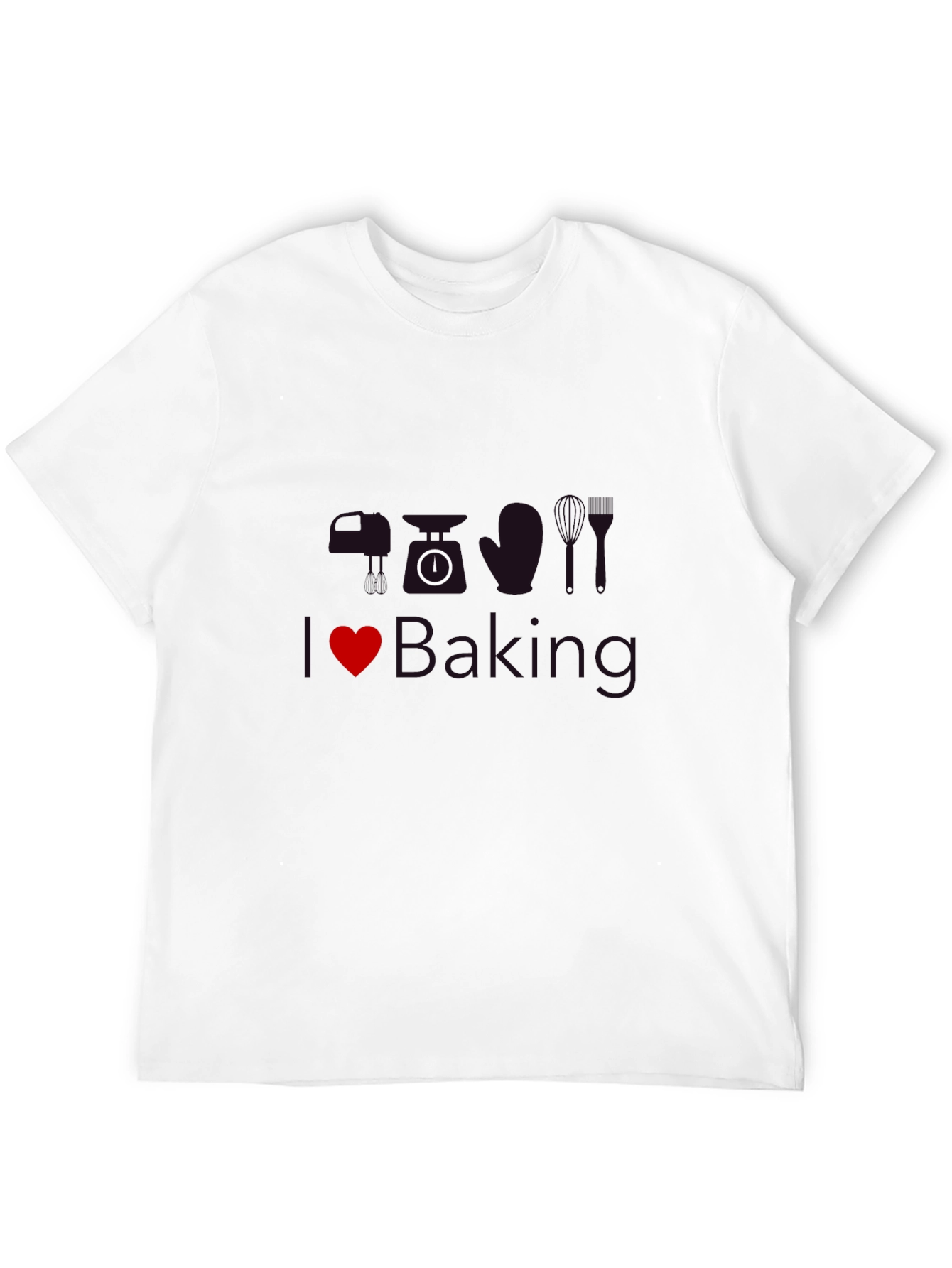 Black I Love Baking T-Shirt view 12