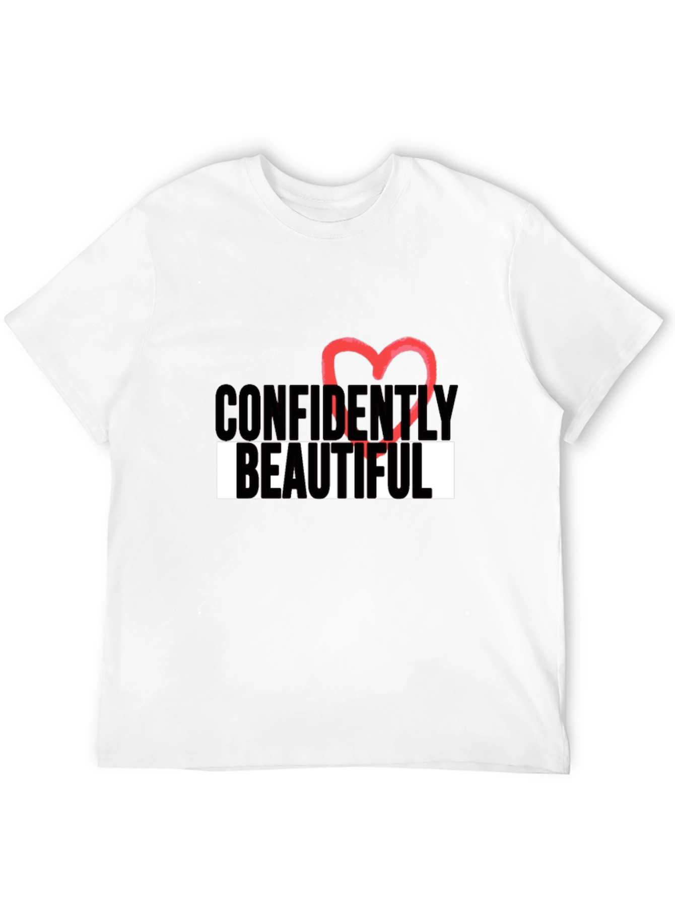 Black Confidently Beautiful Graphic T-Shirt view 12