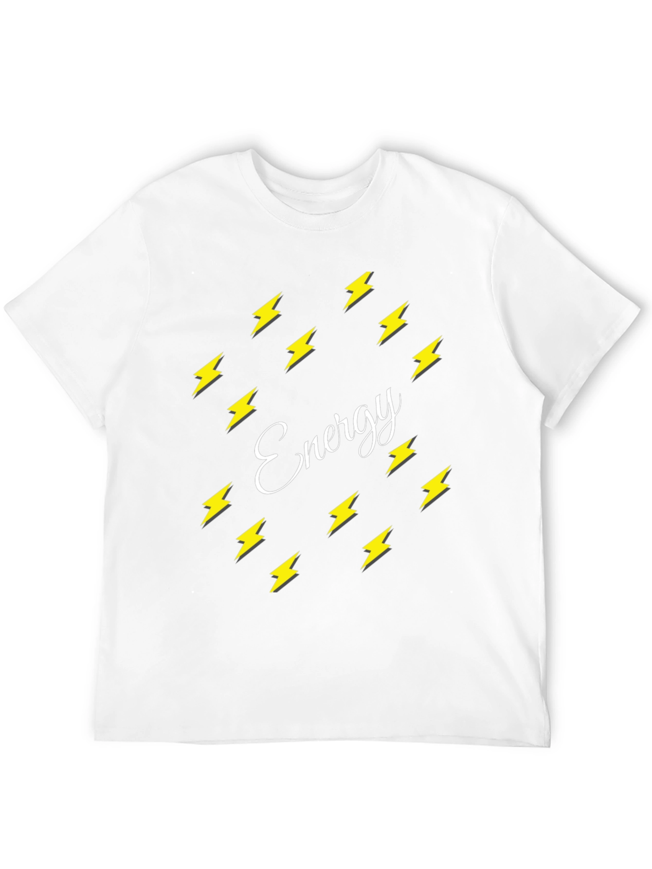 Black Energy Bolt T-Shirt - Stylish Graphic Tee view 12