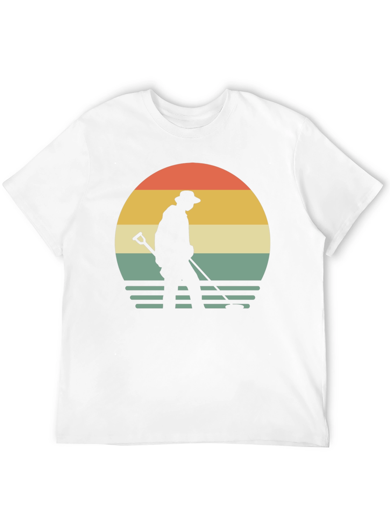 Black Vintage Metal Detecting T-Shirt view 12