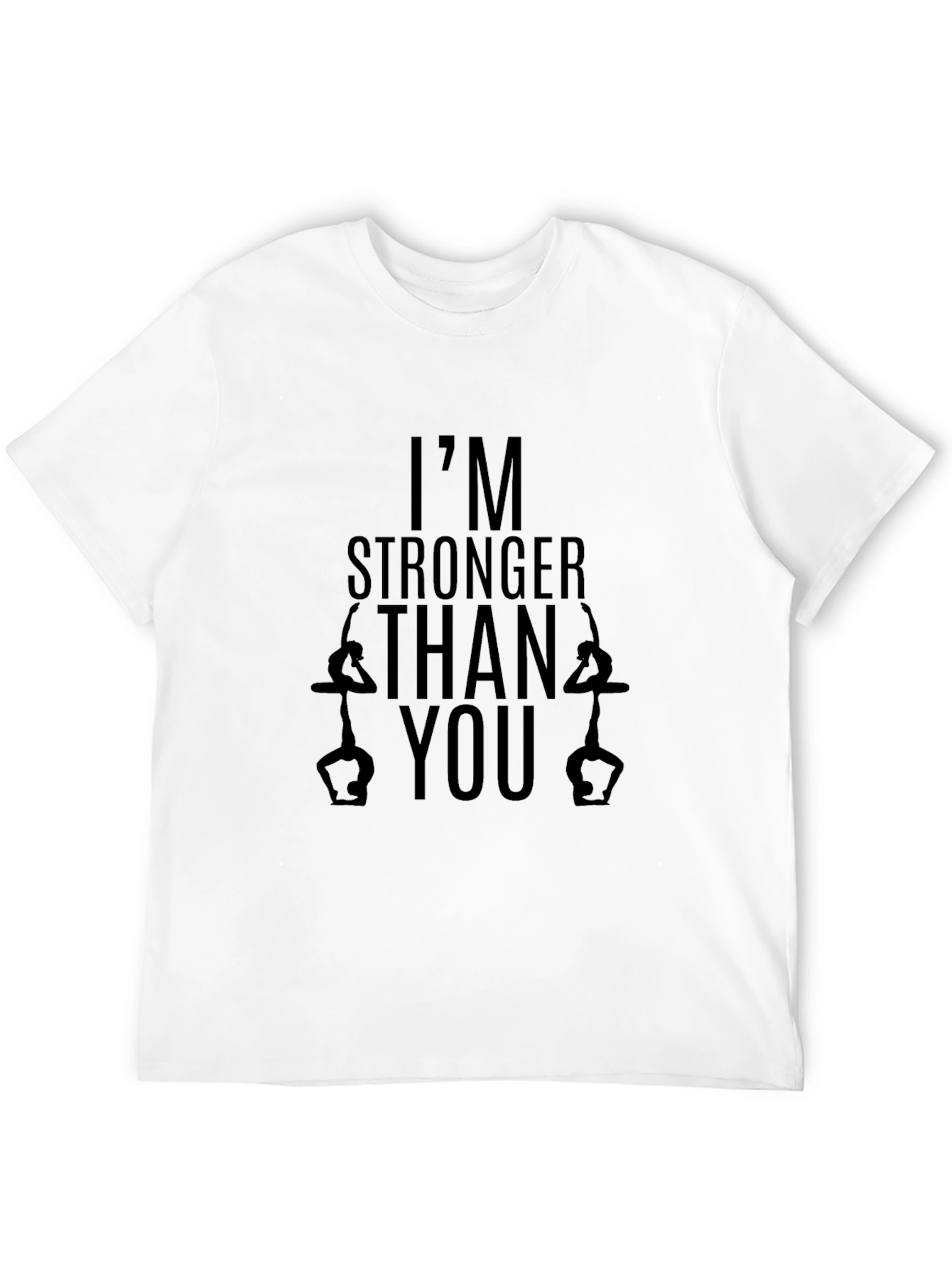 Black Stronger Than You Black Graphic Tee view 12