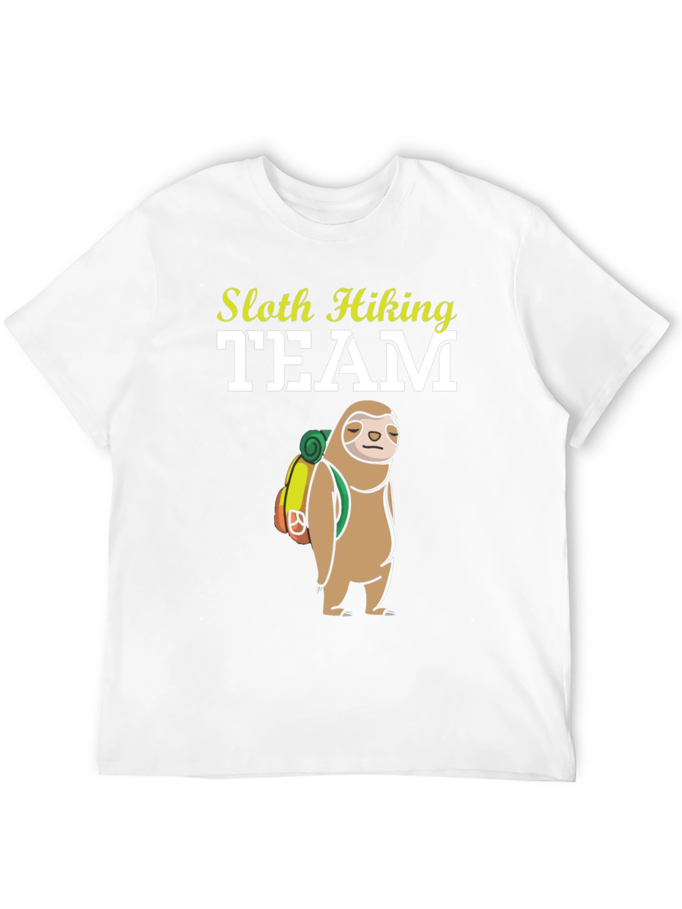 Black Sloth Hiking Team T-Shirt - Funny Adventure Tee view 12