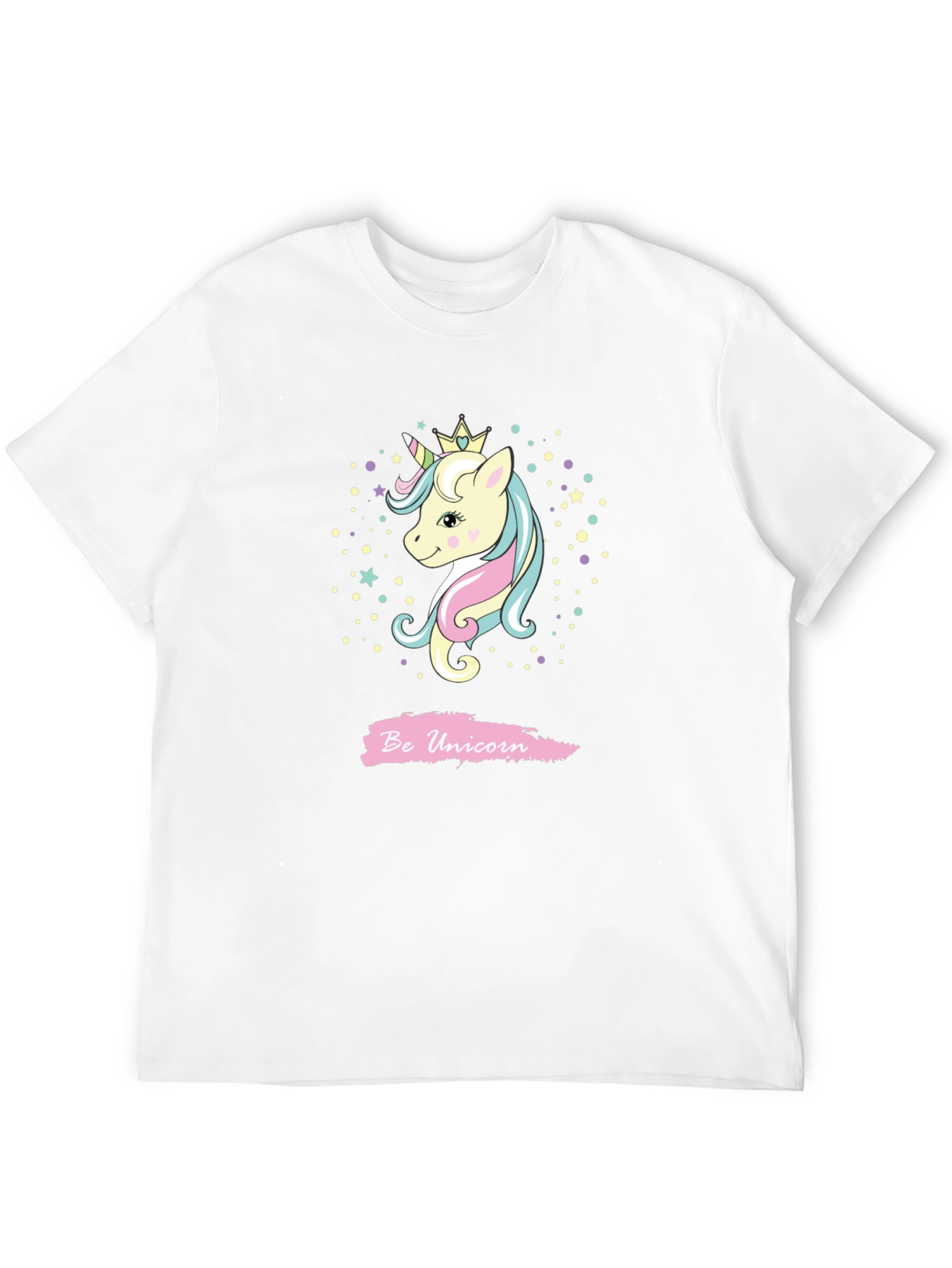 Black Be Unicorn Graphic Black T-Shirt view 12