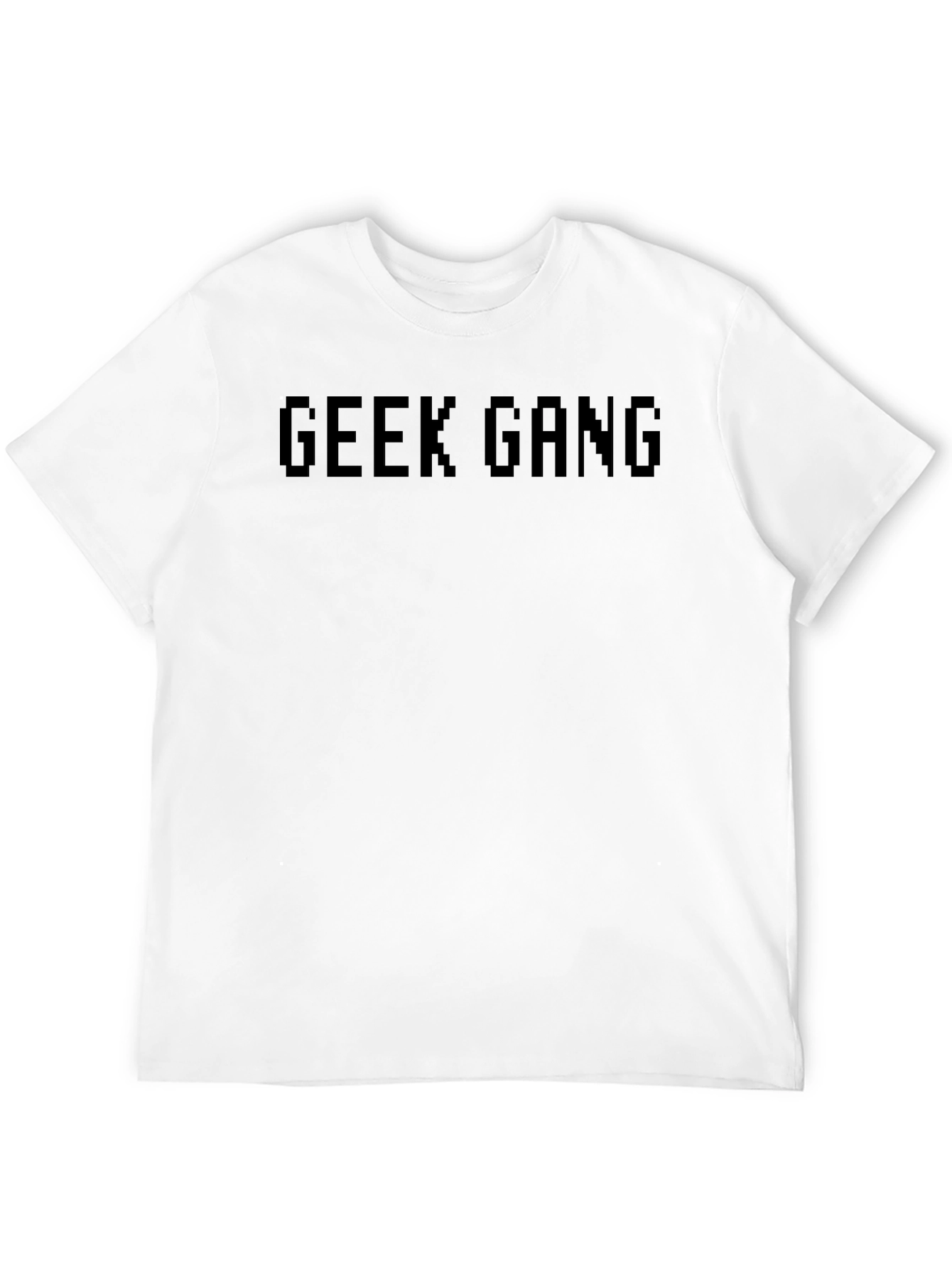 Black Geek Gang Pixel Graphic Black T-Shirt view 12