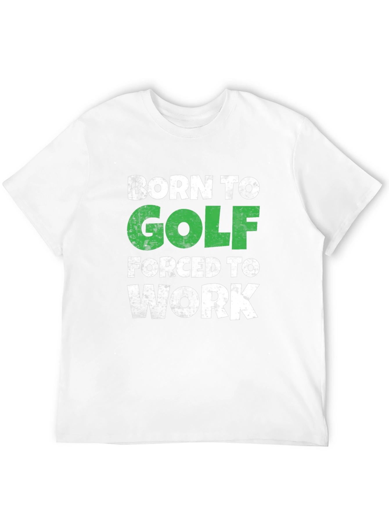 Black Born to Golf T-Shirt - Humorous Golfer Tee view 12