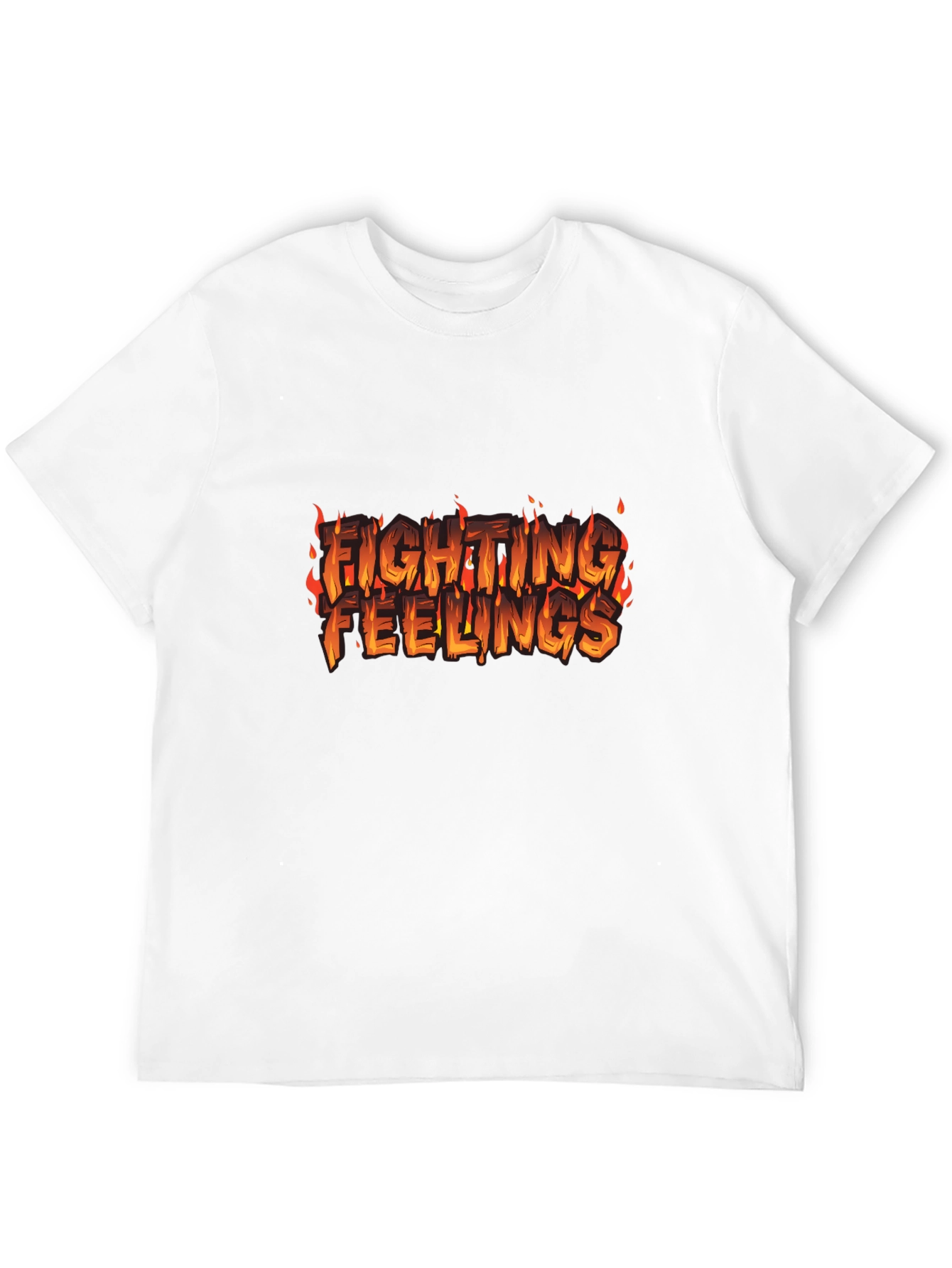 Black Fighting Feelings Graphic Tee - Black view 12