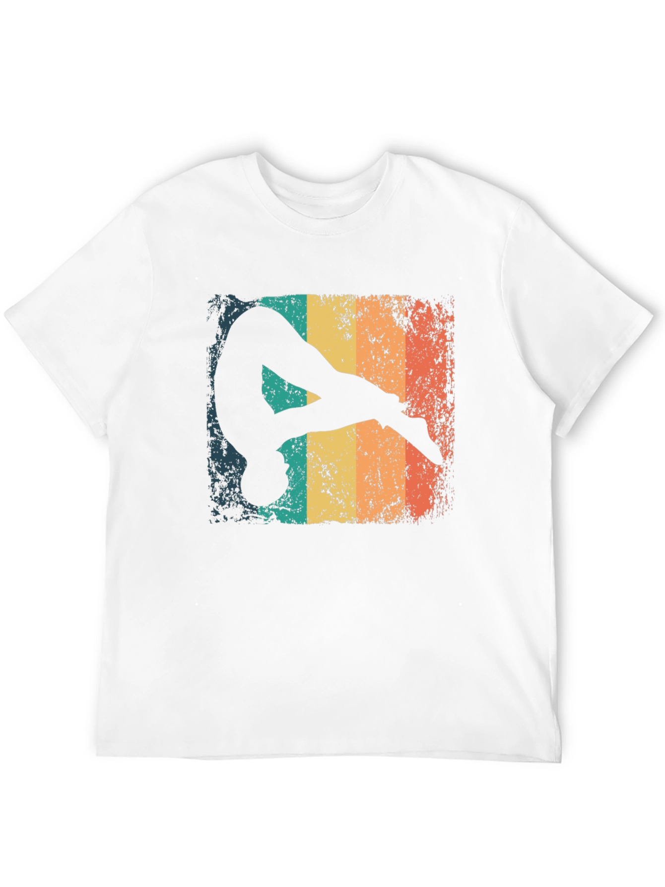 Black Retro Gymnast Graphic T-Shirt view 12