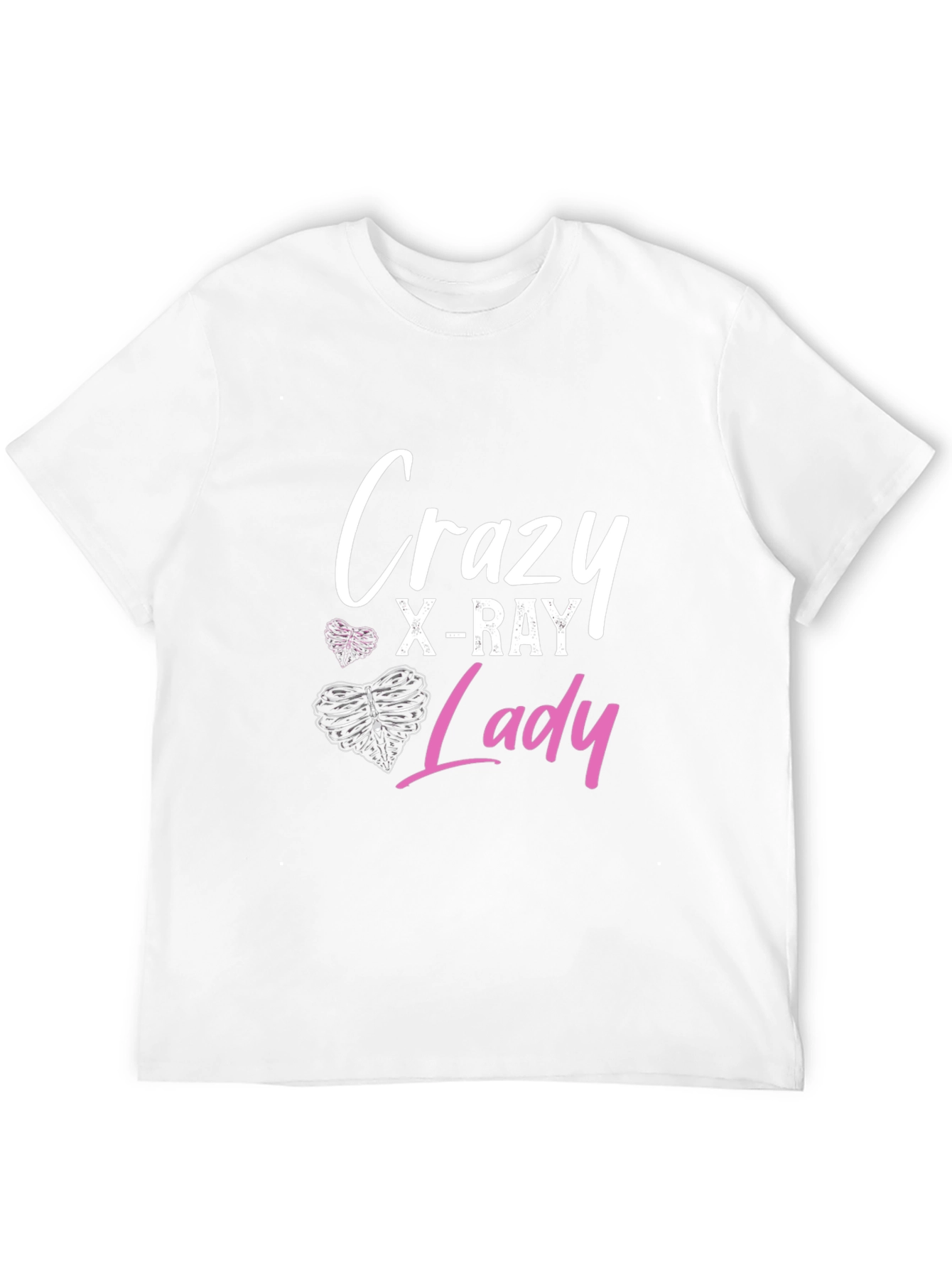 Black Crazy X-Ray Lady Graphic Tee - Radiology Gift view 12
