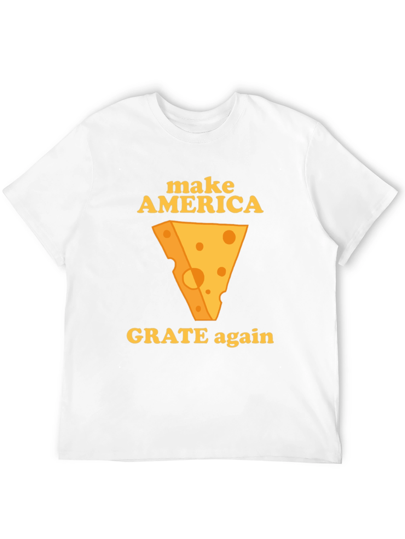 Black Make America Grate Again T-Shirt - Cheese Humor Tee view 12