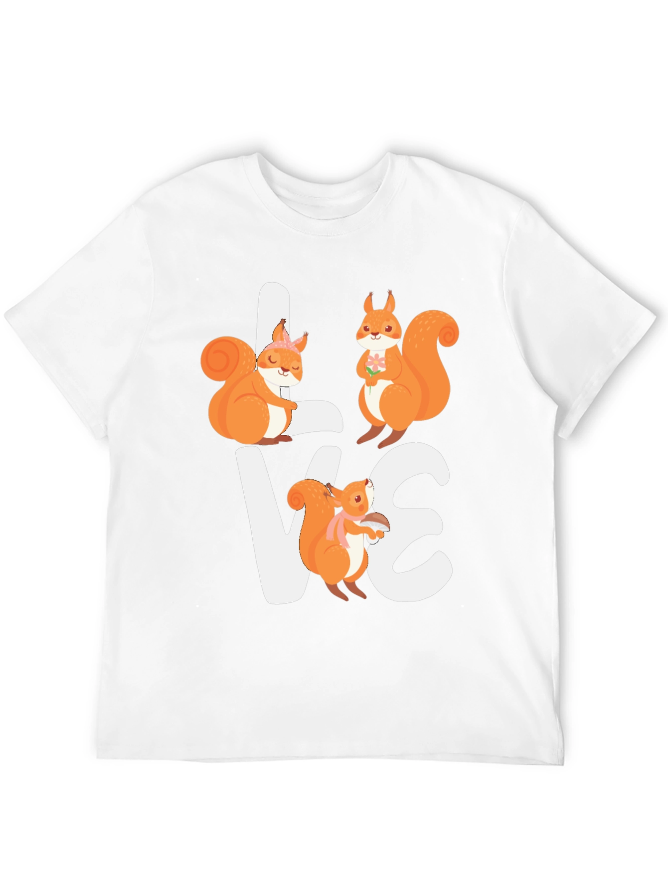 Black Squirrel Love Graphic T-Shirt - Adorable Animal Tee view 12