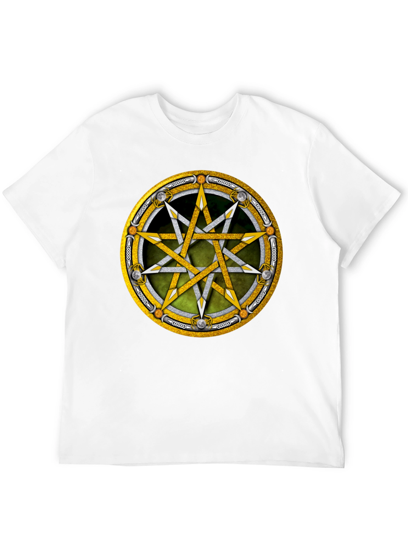 Black Occult Star Graphic Tee - Black view 12