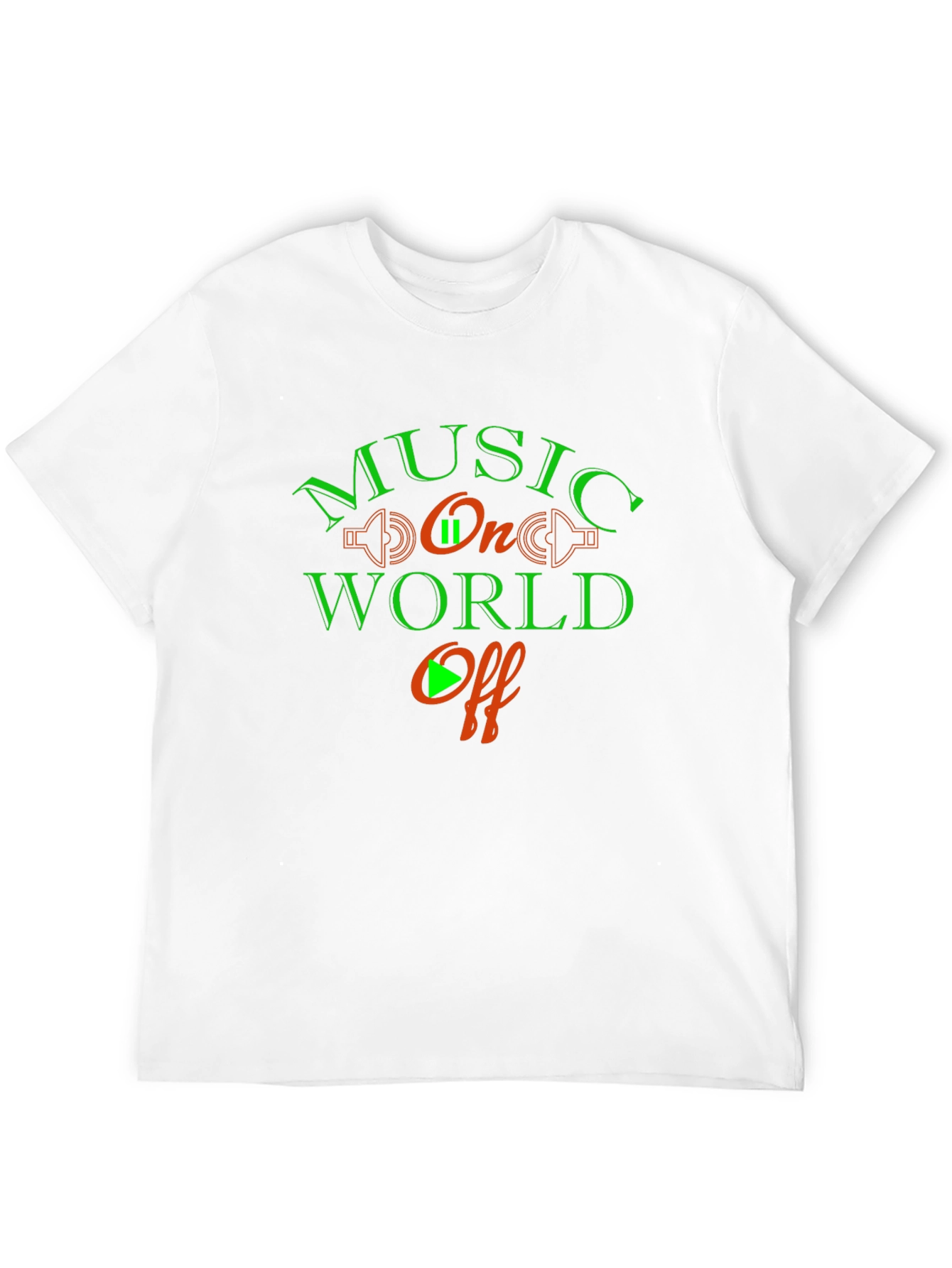 Black Music On World Off Graphic Tee view 12