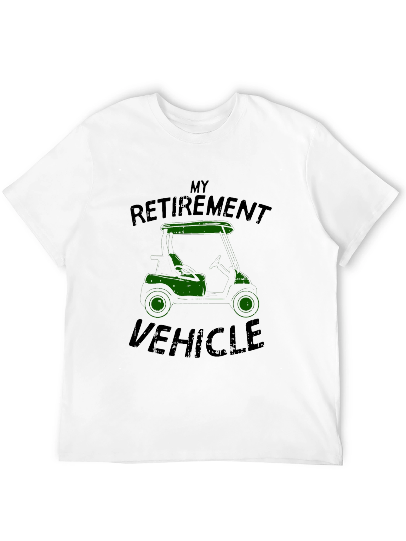 Black Retirement Vehicle Golf Cart T-Shirt view 12