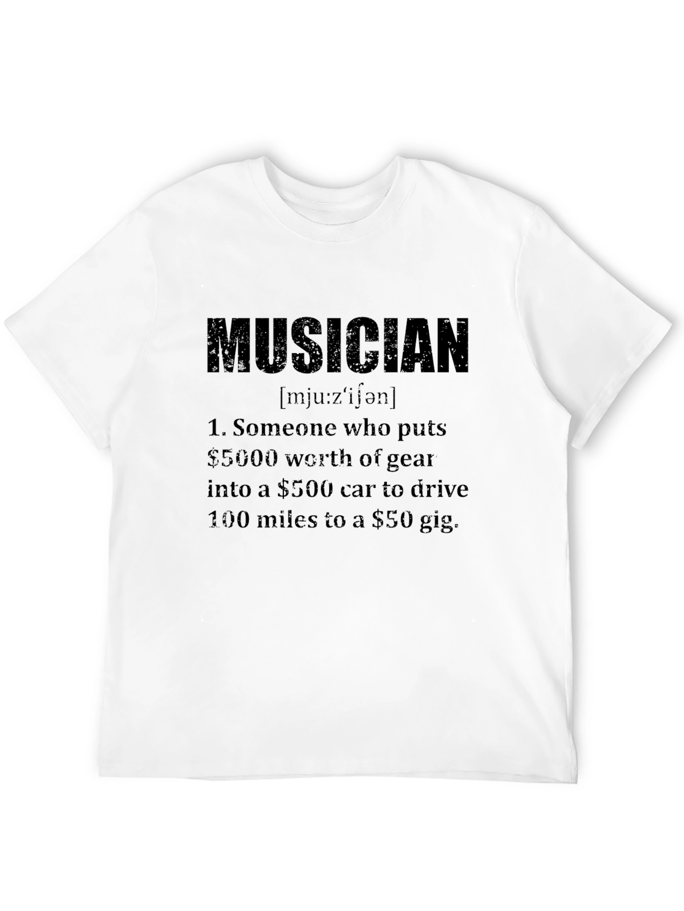 Black Musician Definition Graphic T-Shirt view 12