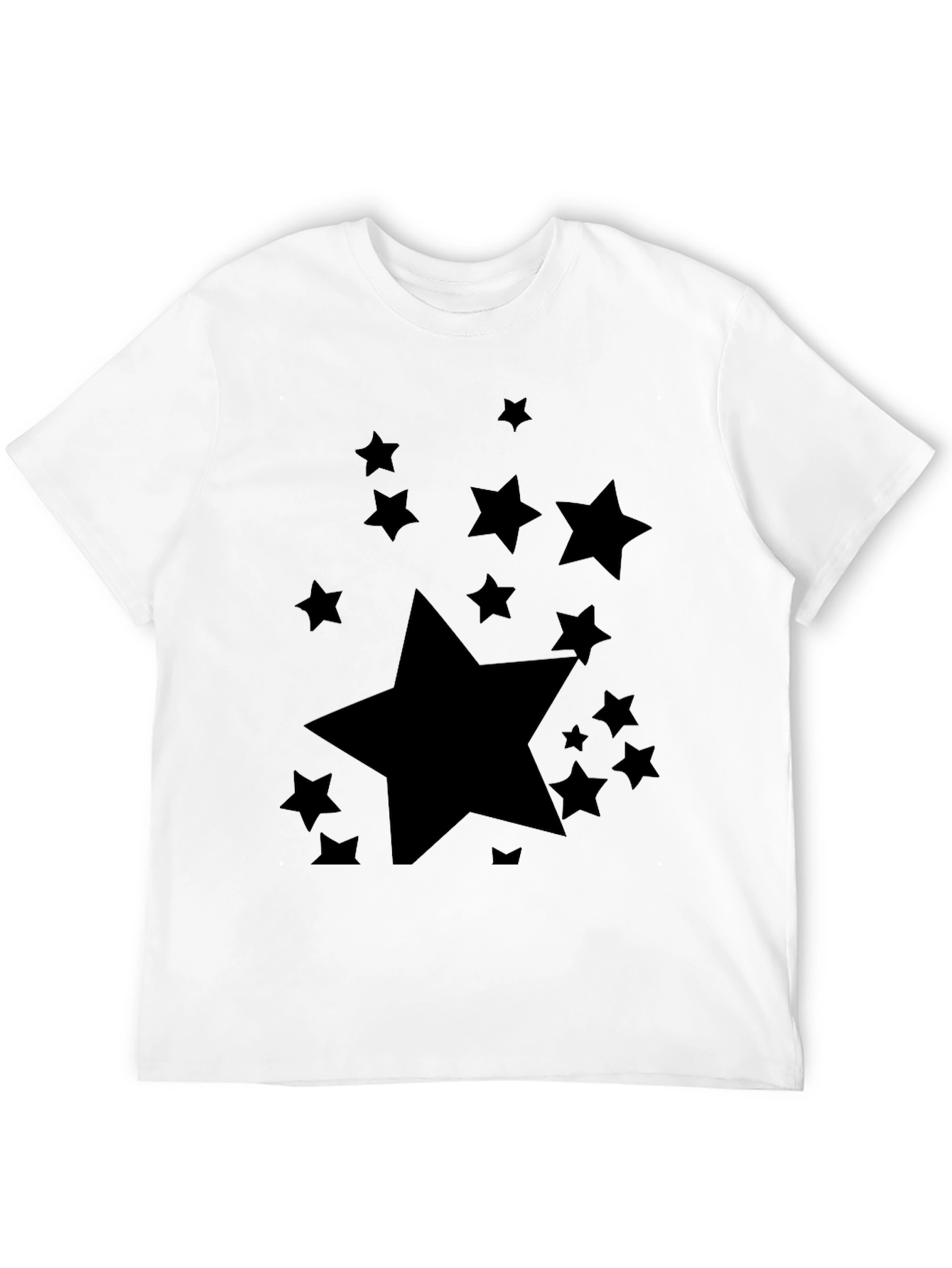 Black Starry Night Black T-Shirt view 12