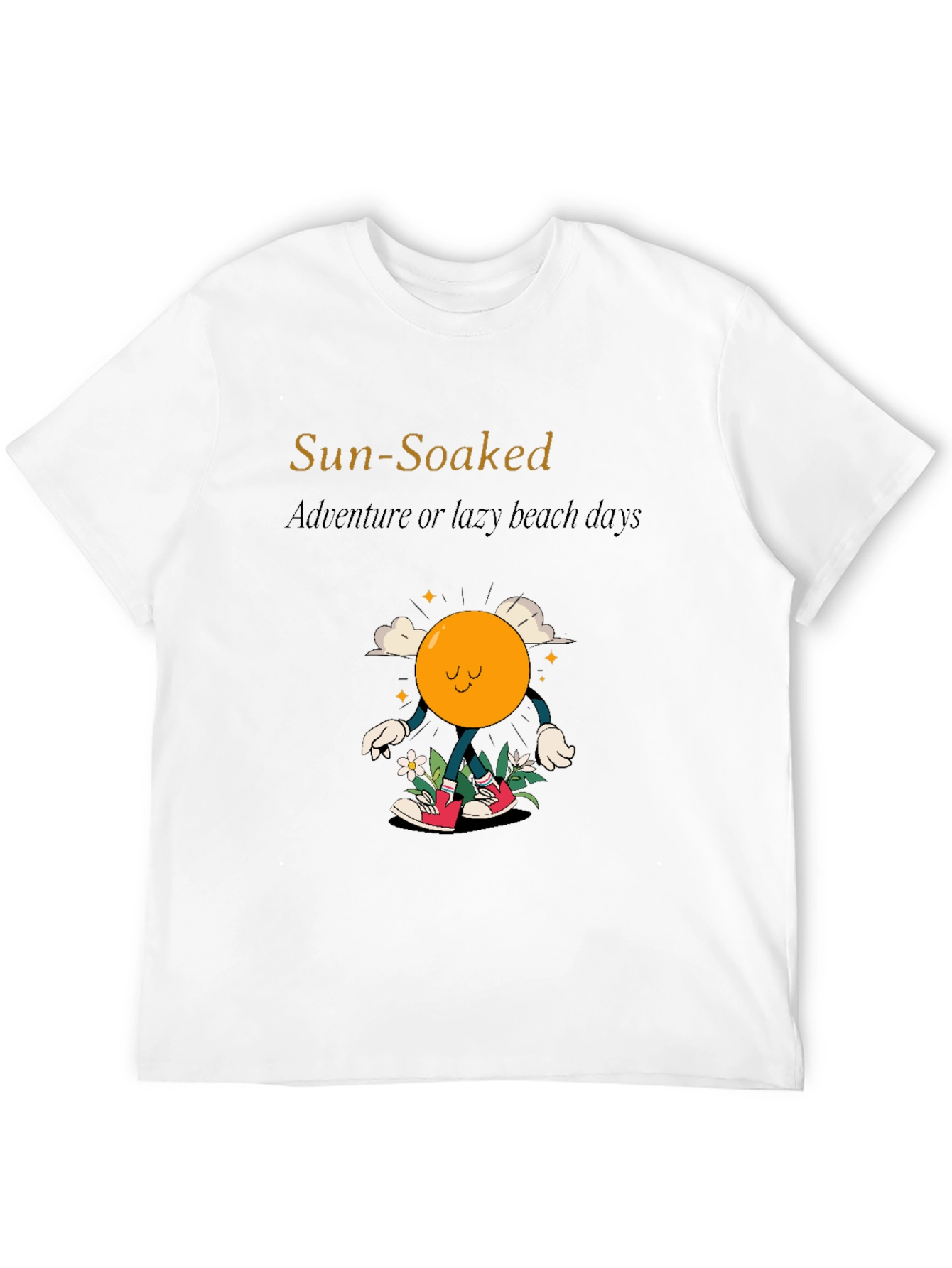 Black Sun-Soaked Adventure T-Shirt - Lazy Beach Days view 12