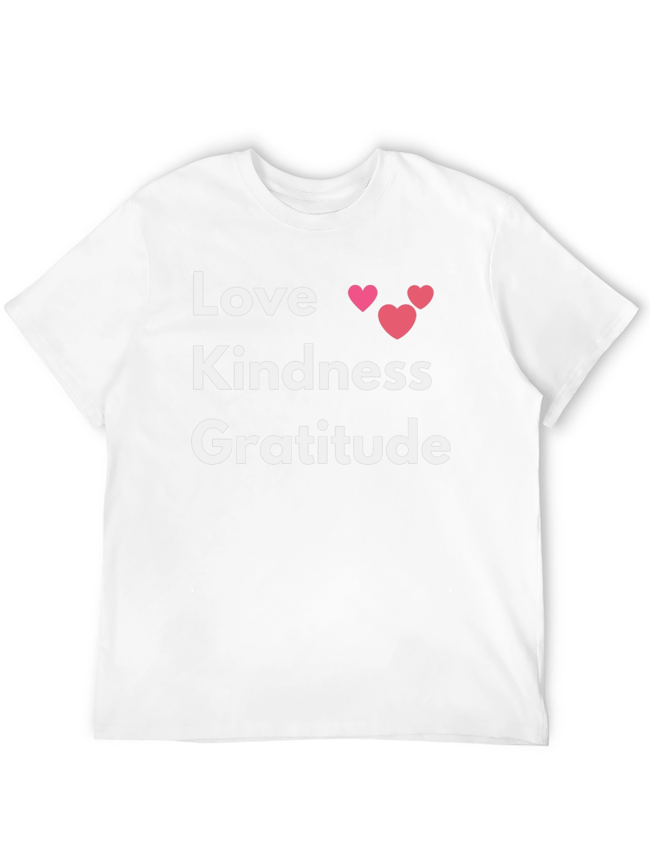 Black Love Kindness Gratitude Graphic Tee - Black view 12