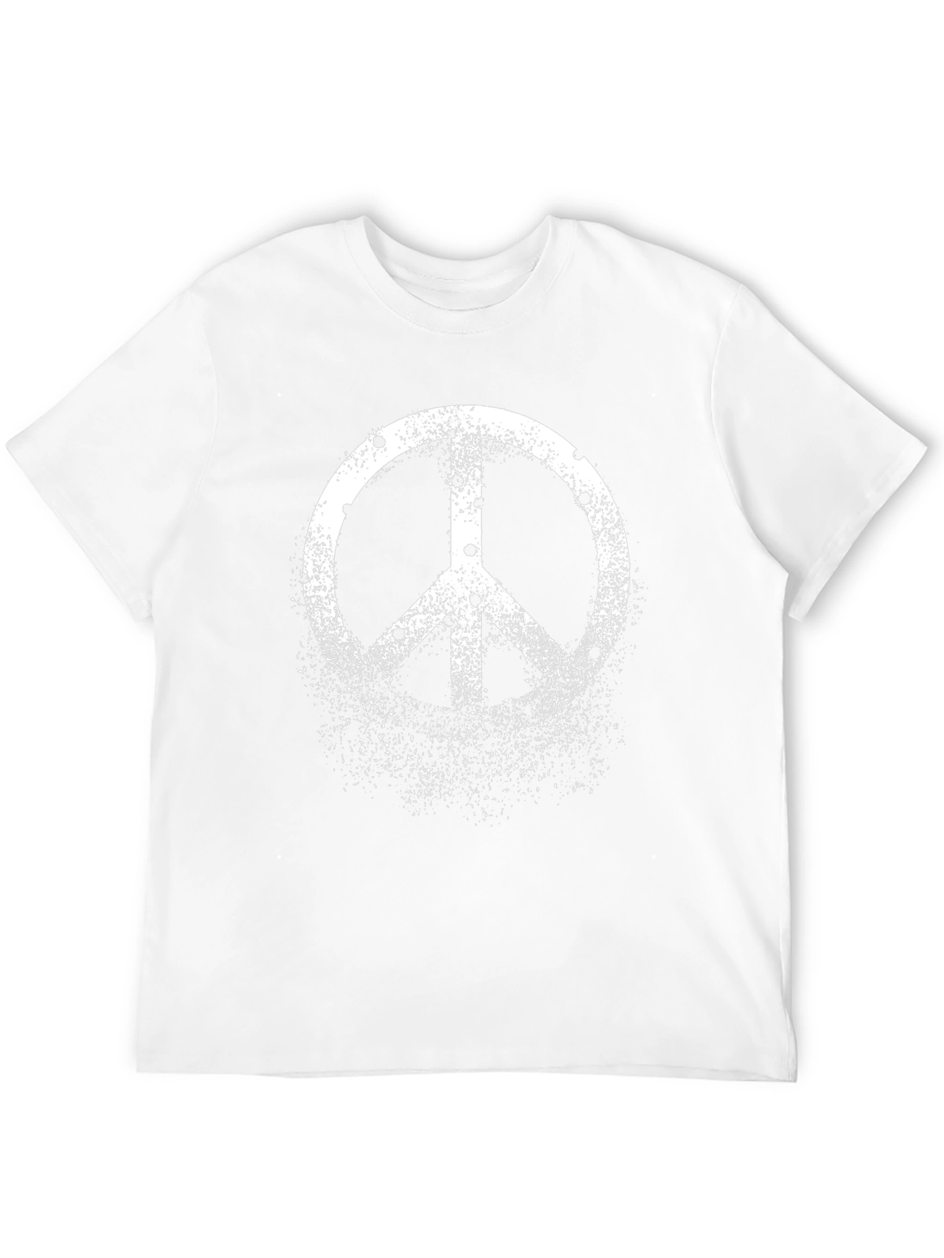 Black Vintage Peace Sign Graphic T-Shirt view 12