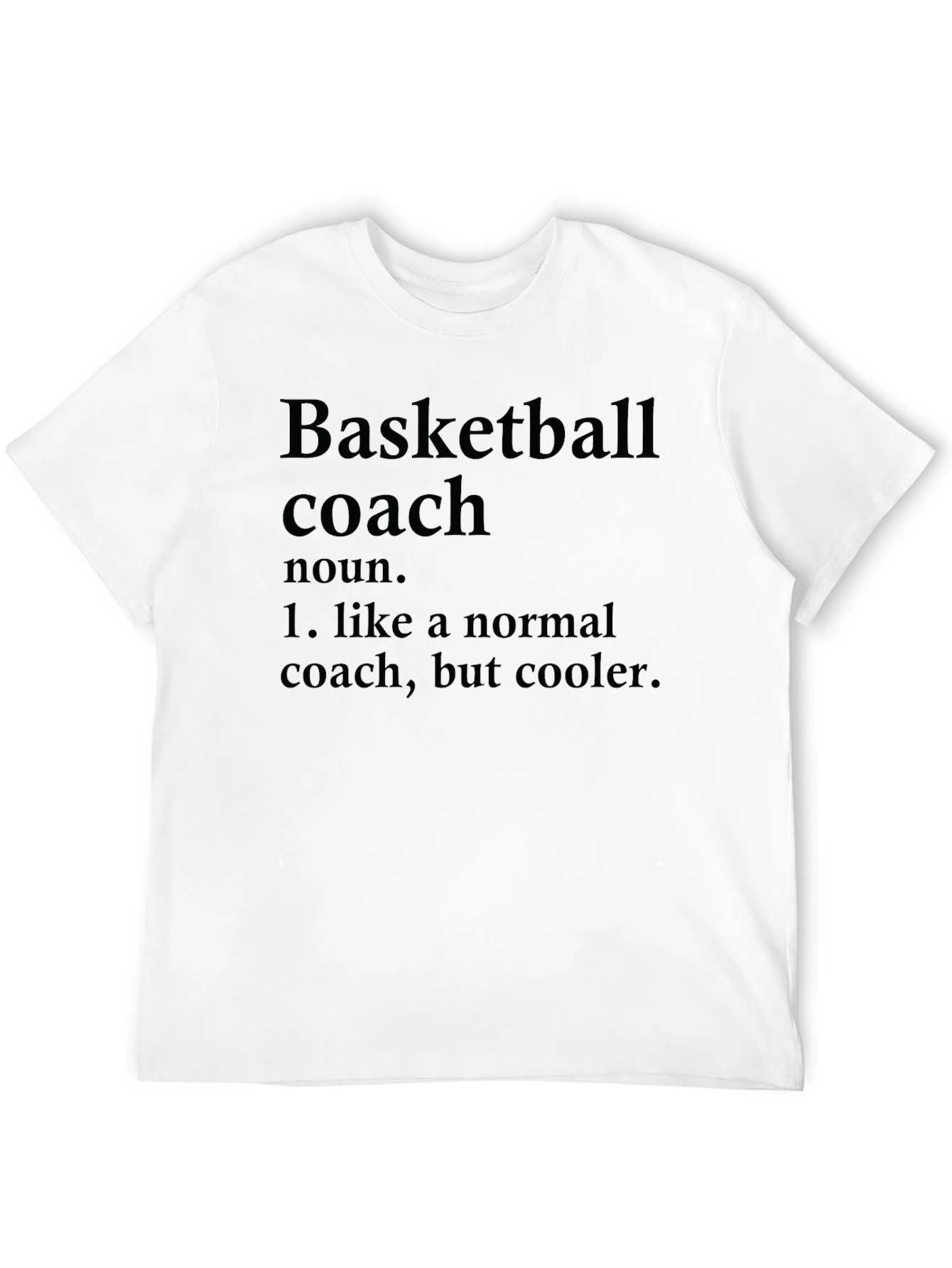 Black Basketball Coach Definition Black T-Shirt view 12