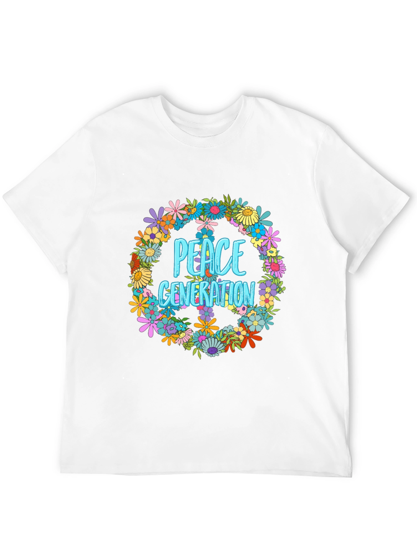 Black Peace Generation Floral T-Shirt view 12