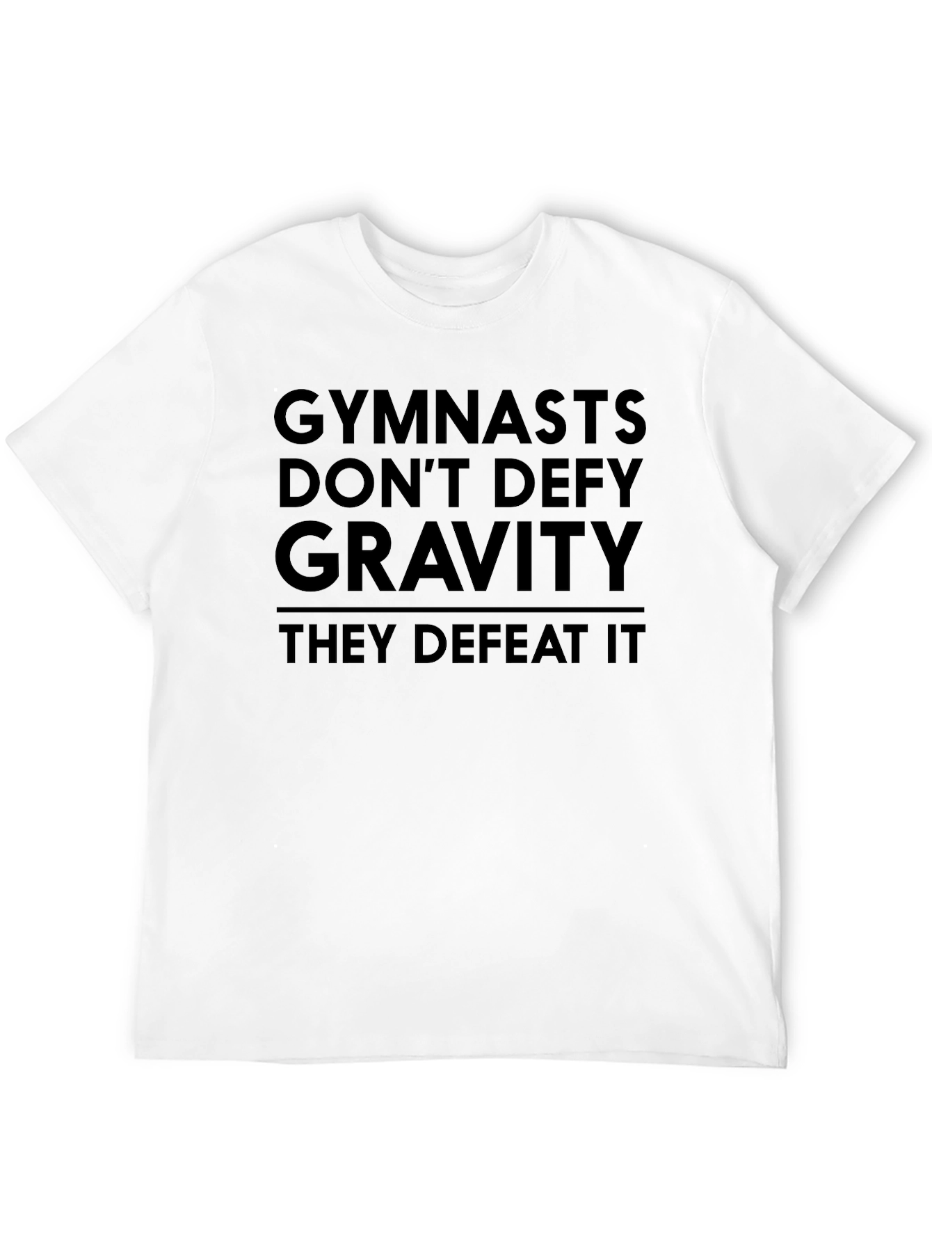 Black Gymnasts Defeat Gravity Black Graphic T-Shirt view 12