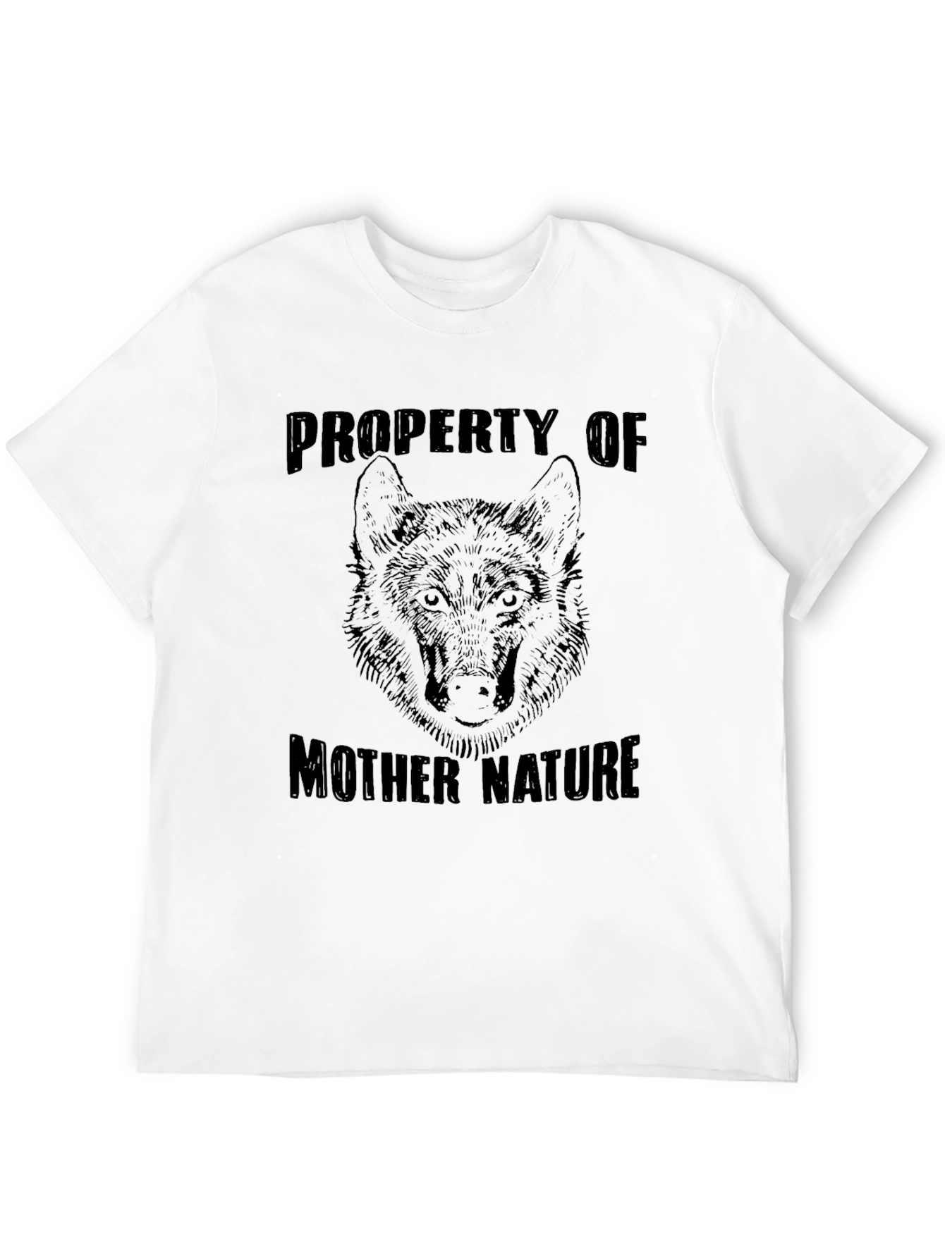 Property of Mother Nature Wolf Graphic T-Shirt - 12