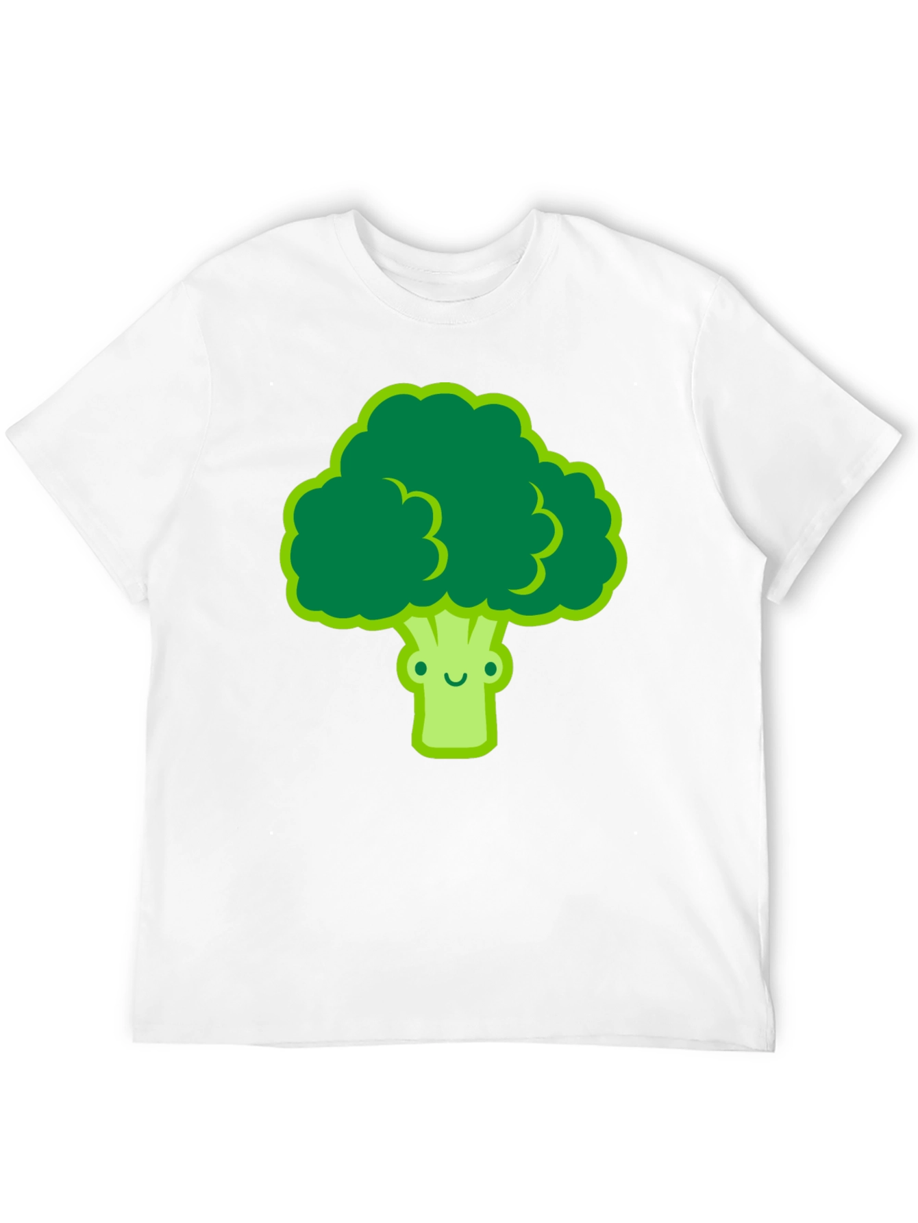 Cute Broccoli Graphic Tee - Black T-Shirt - 12