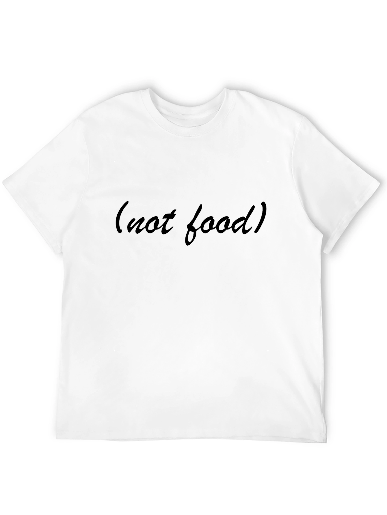 Black Not Food Men's T-shirt view 12