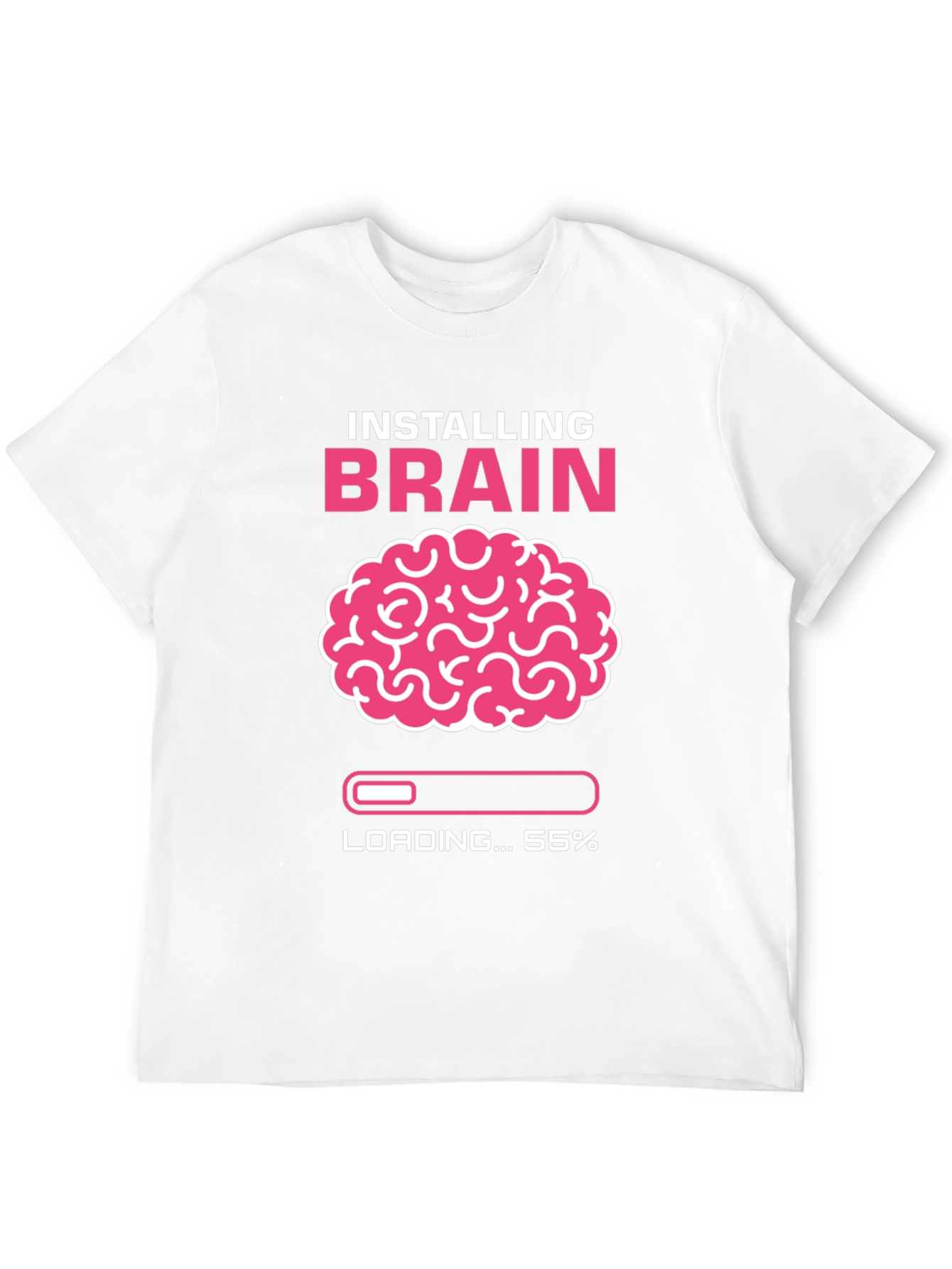Black Installing Brain T-Shirt - Funny Nerd Tee view 12