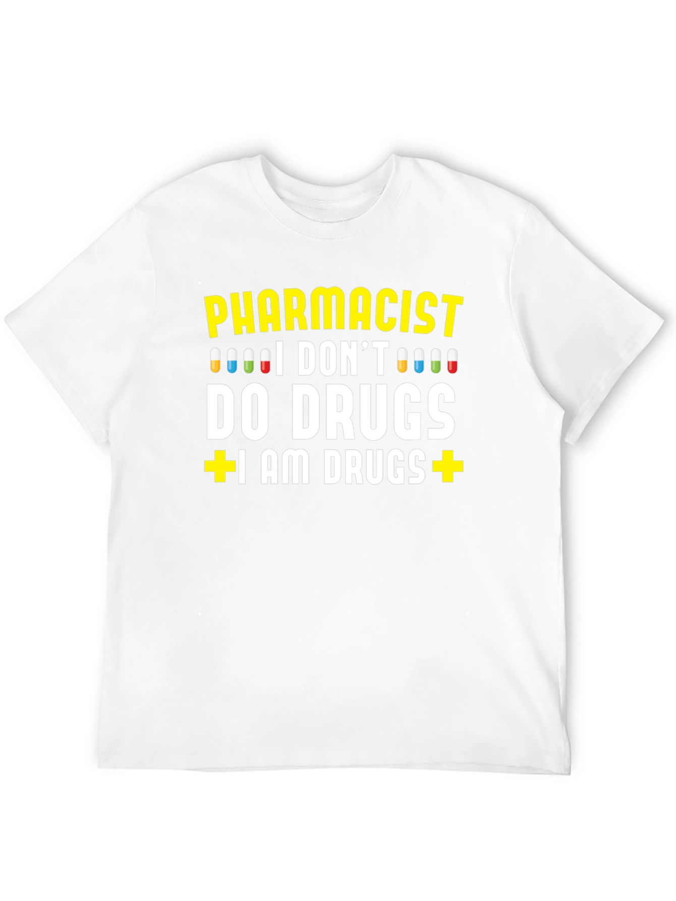 Black Pharmacist I AM DRUGS Graphic T-Shirt view 12
