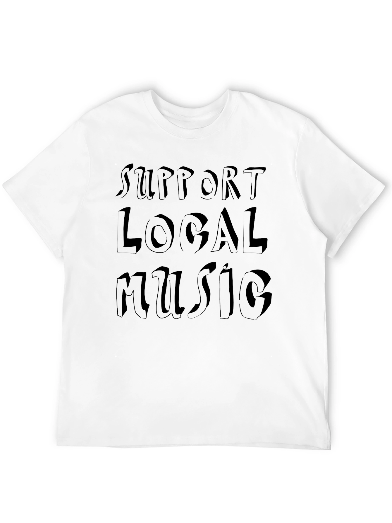 Black Support Local Music Black Graphic Tee view 12