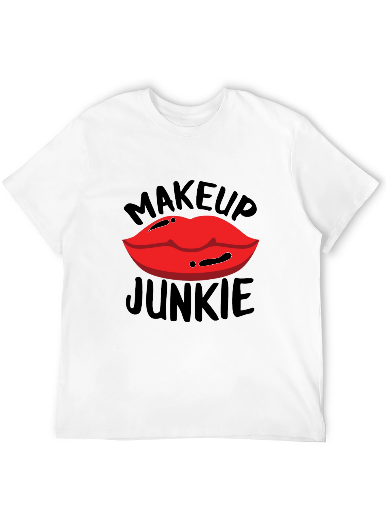 Black Makeup Junkie Graphic T-Shirt view 12