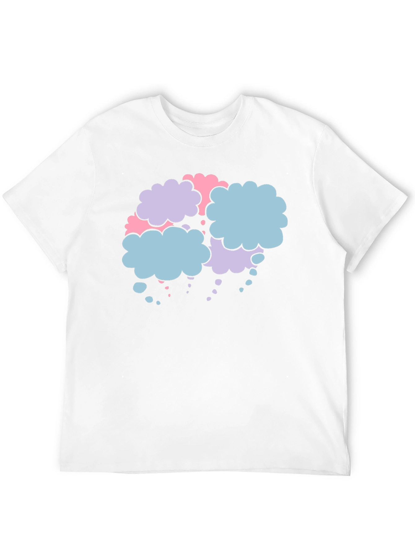Black Cloud Bubble Graphic Tee - Soft Cotton Blend view 12