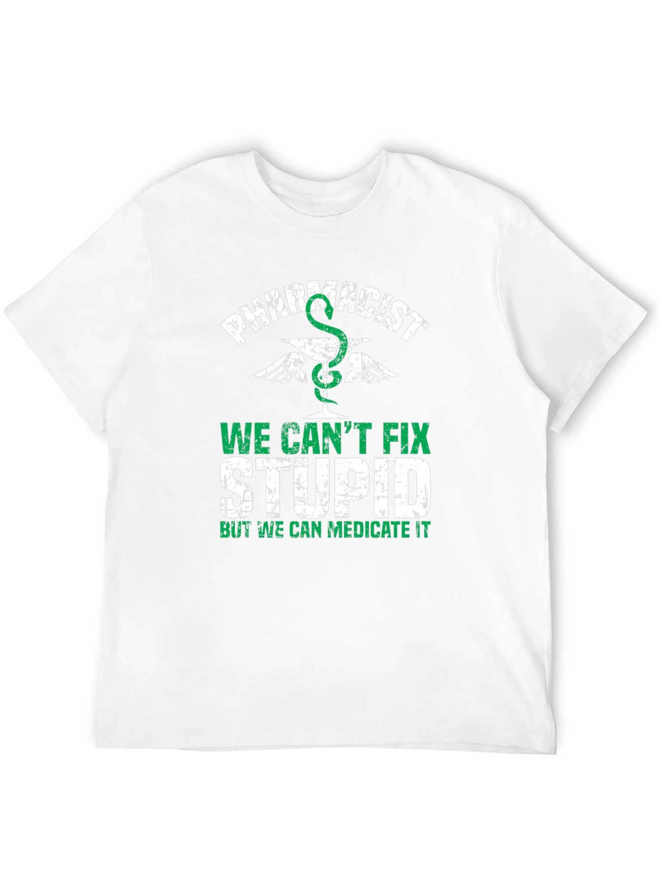 Black Pharmacist T-Shirt - We Can't Fix Stupid view 12