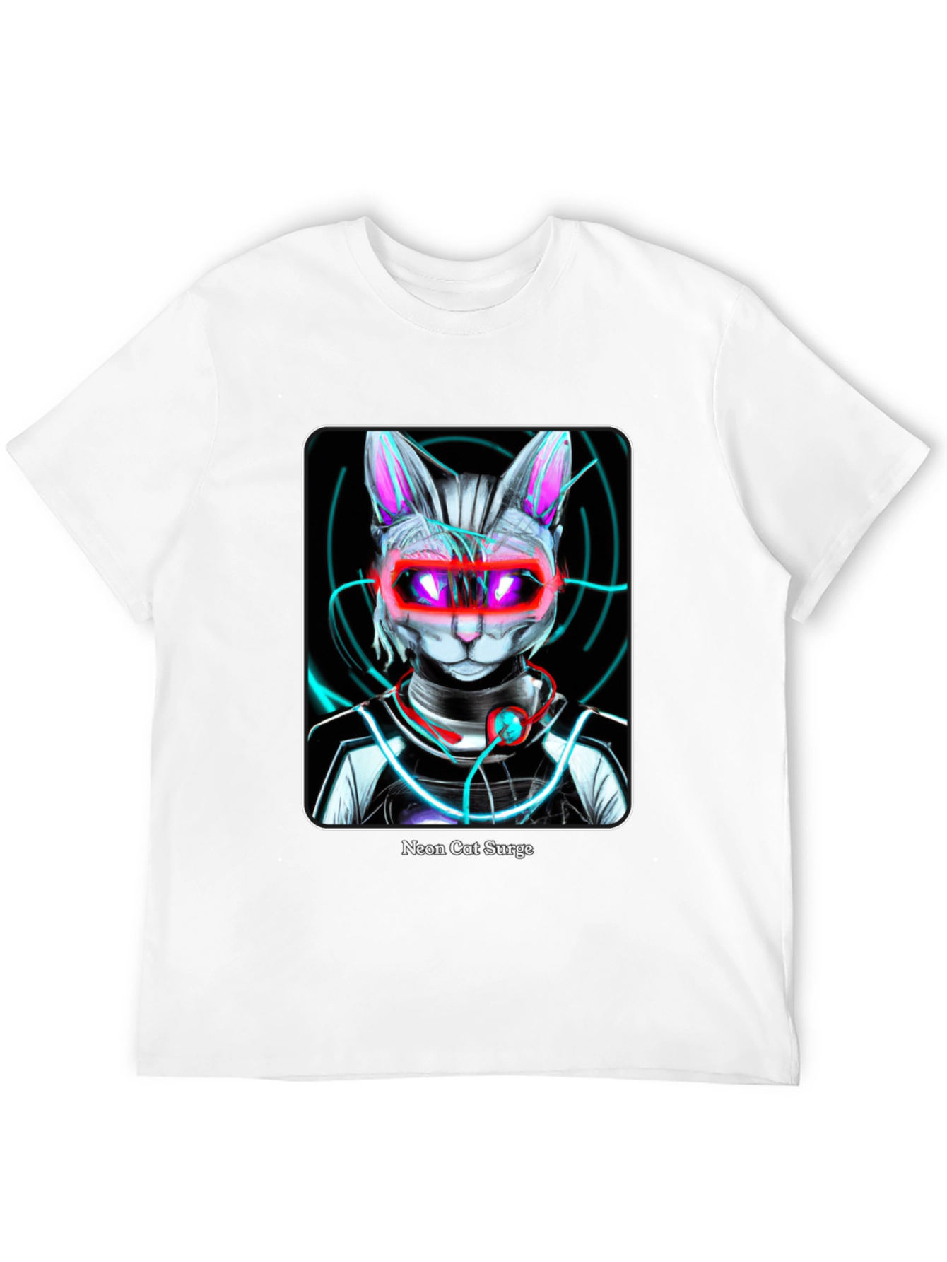 Neon Cat Surge Graphic T-Shirt - 12