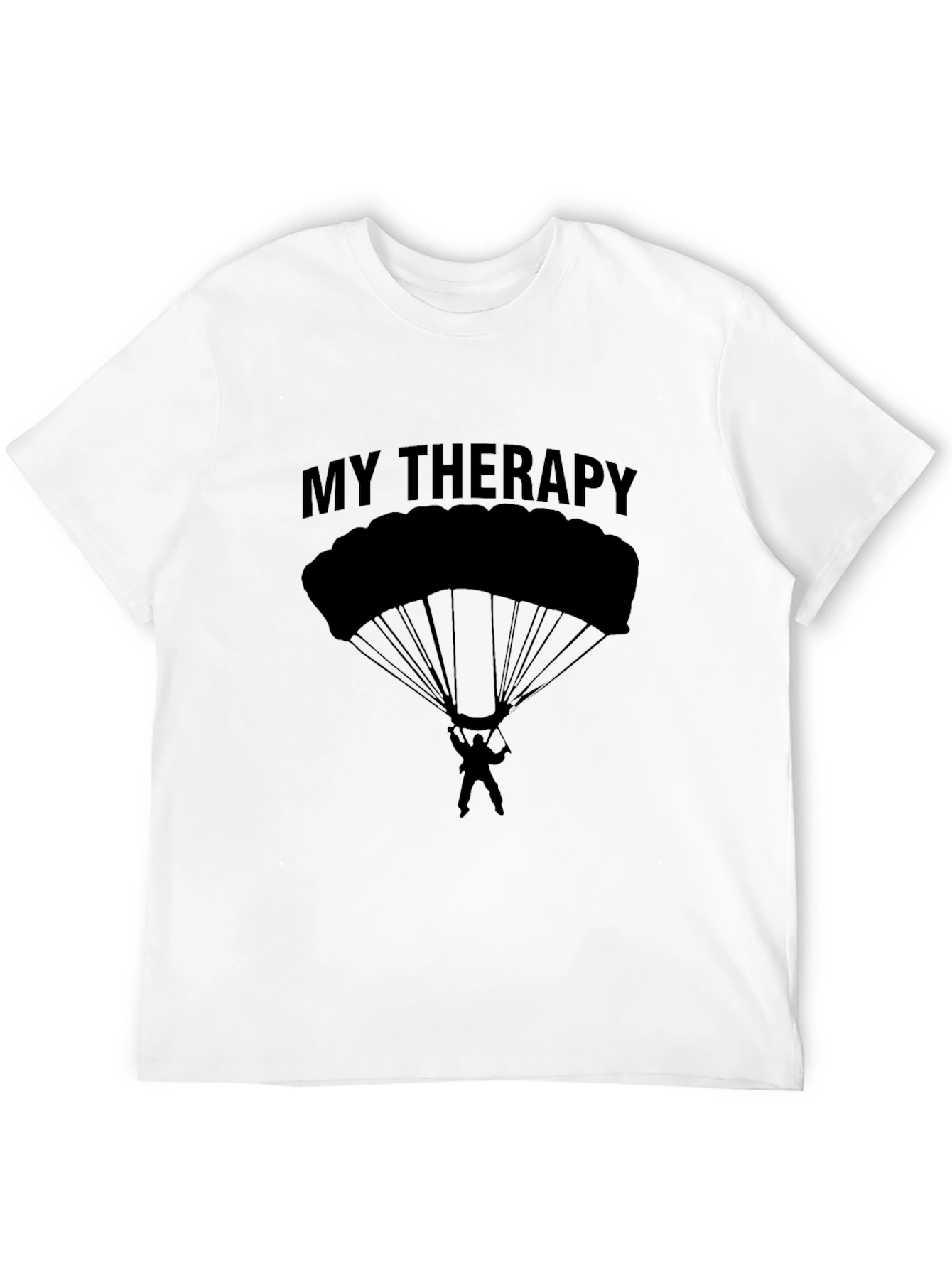 Black My Therapy Parachute T-Shirt view 12