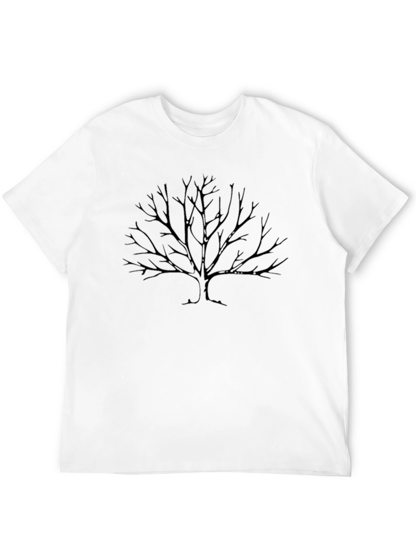 Black Men's Black Tree Graphic T-Shirt view 12