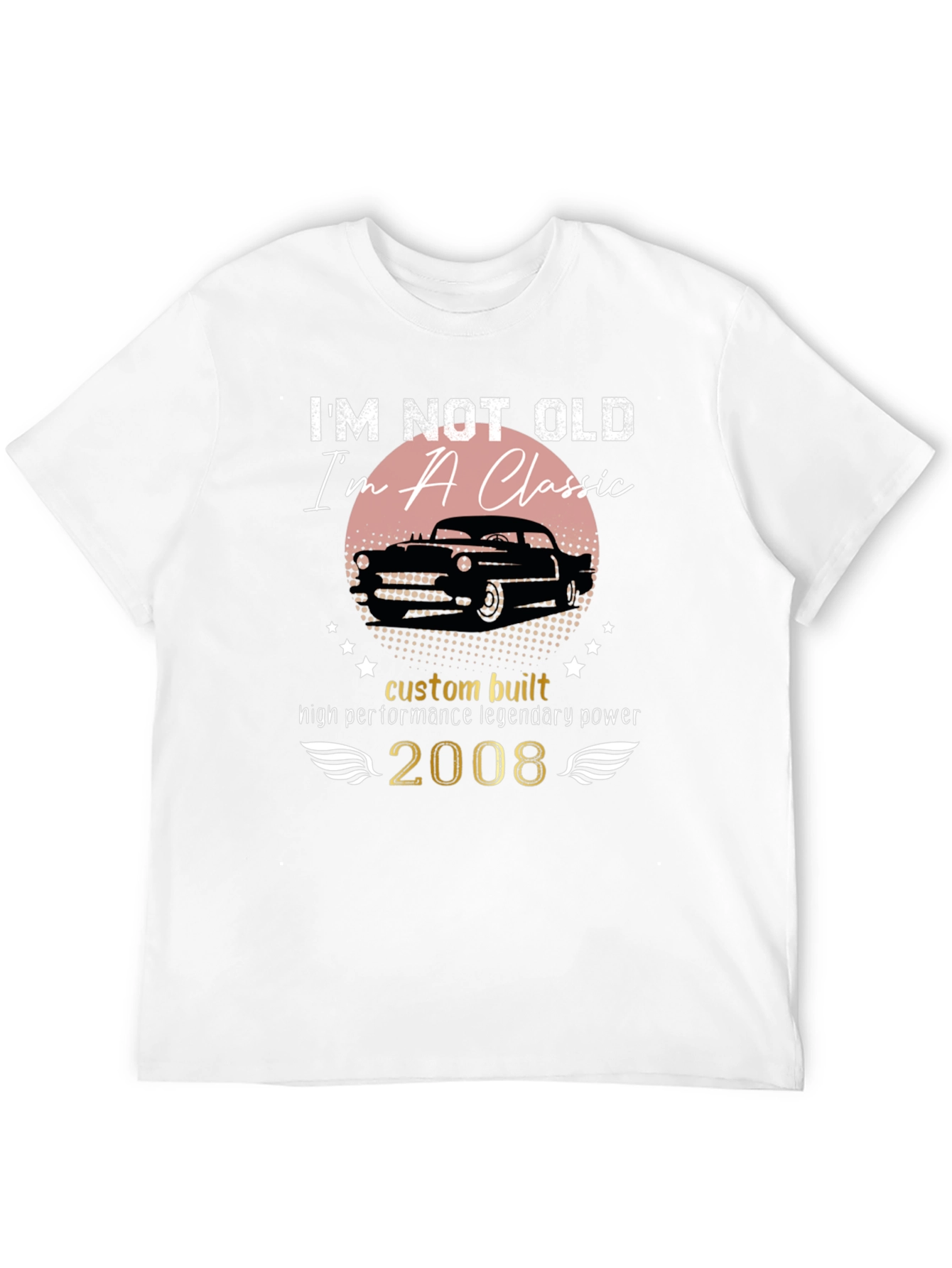 Black Classic Car T-Shirt - I'm Not Old, I'm A Classic! view 12