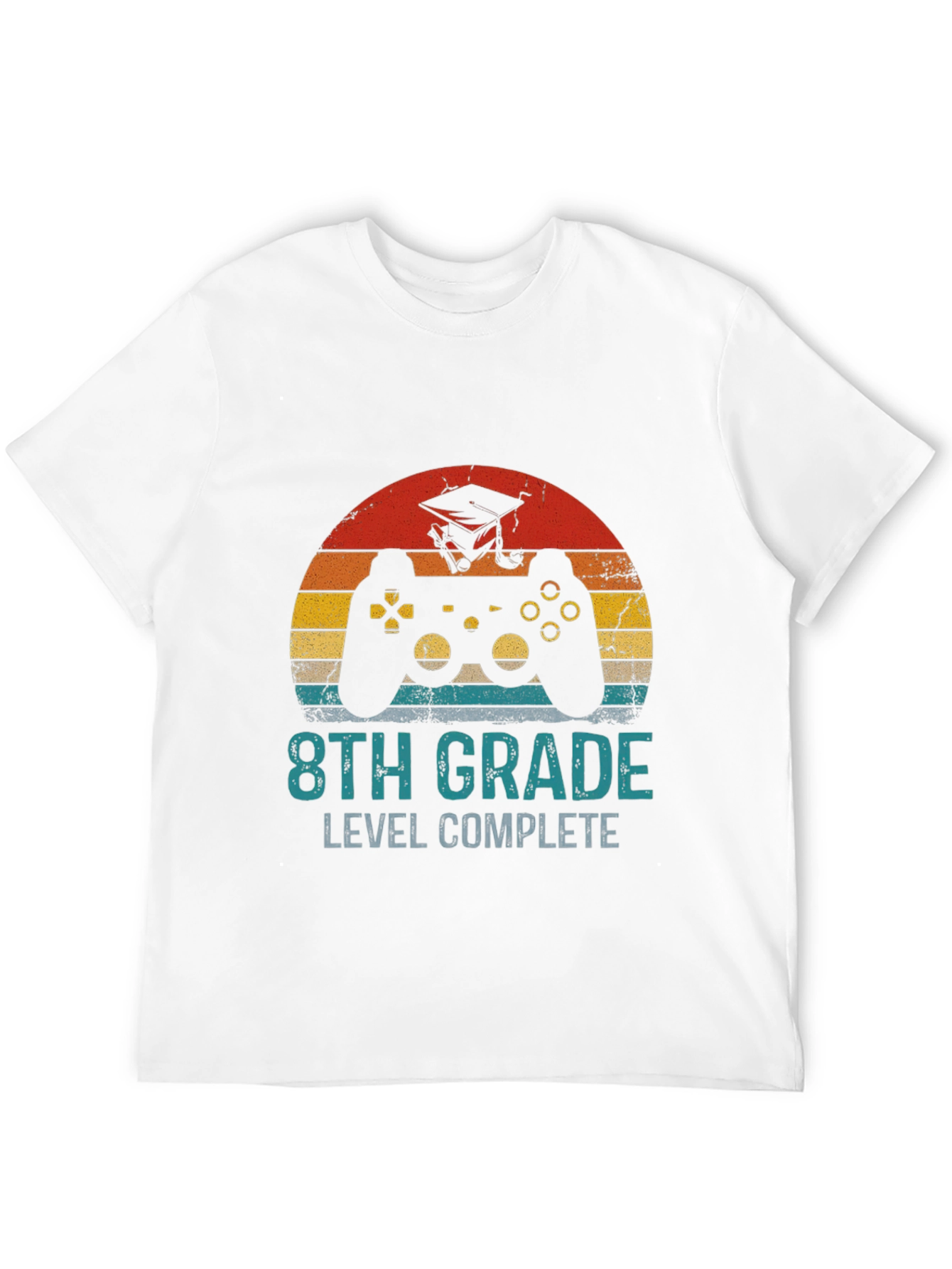 8th Grade Level Complete Gamer Graduation T-Shirt - 12