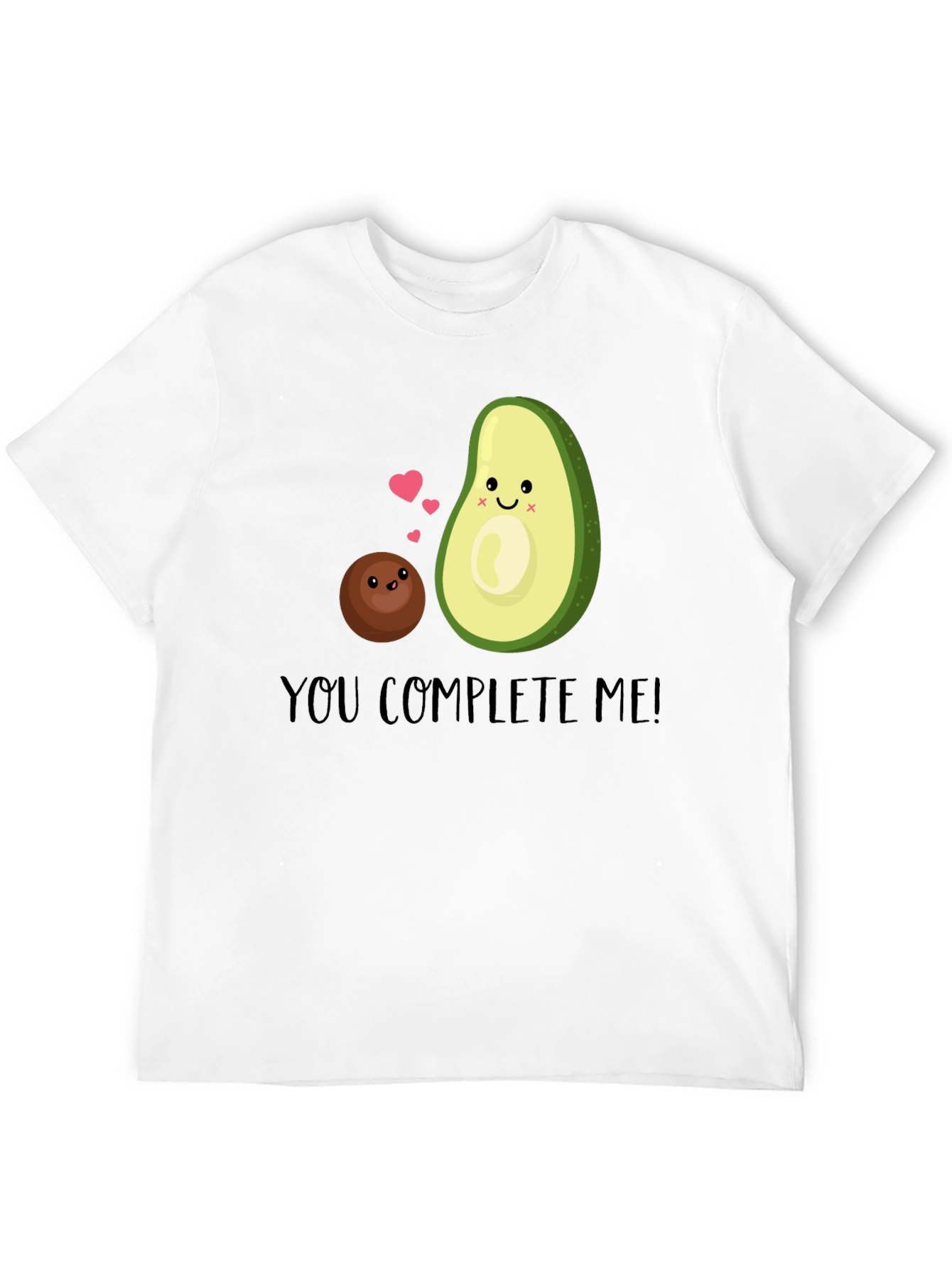 Black You Complete Me Avocado T-Shirt view 12