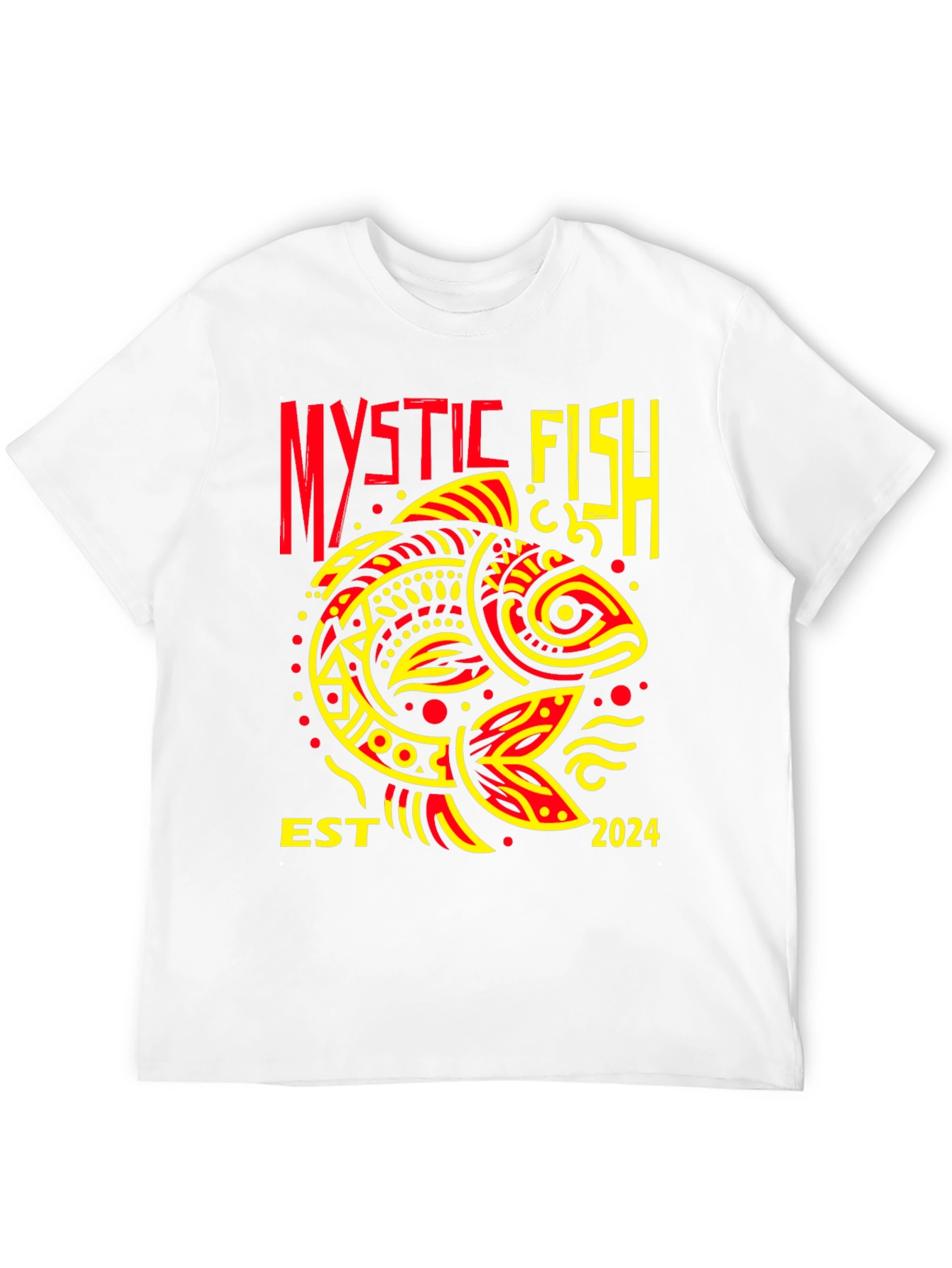 Black Mystic Fish EST 2024 Graphic Tee view 12