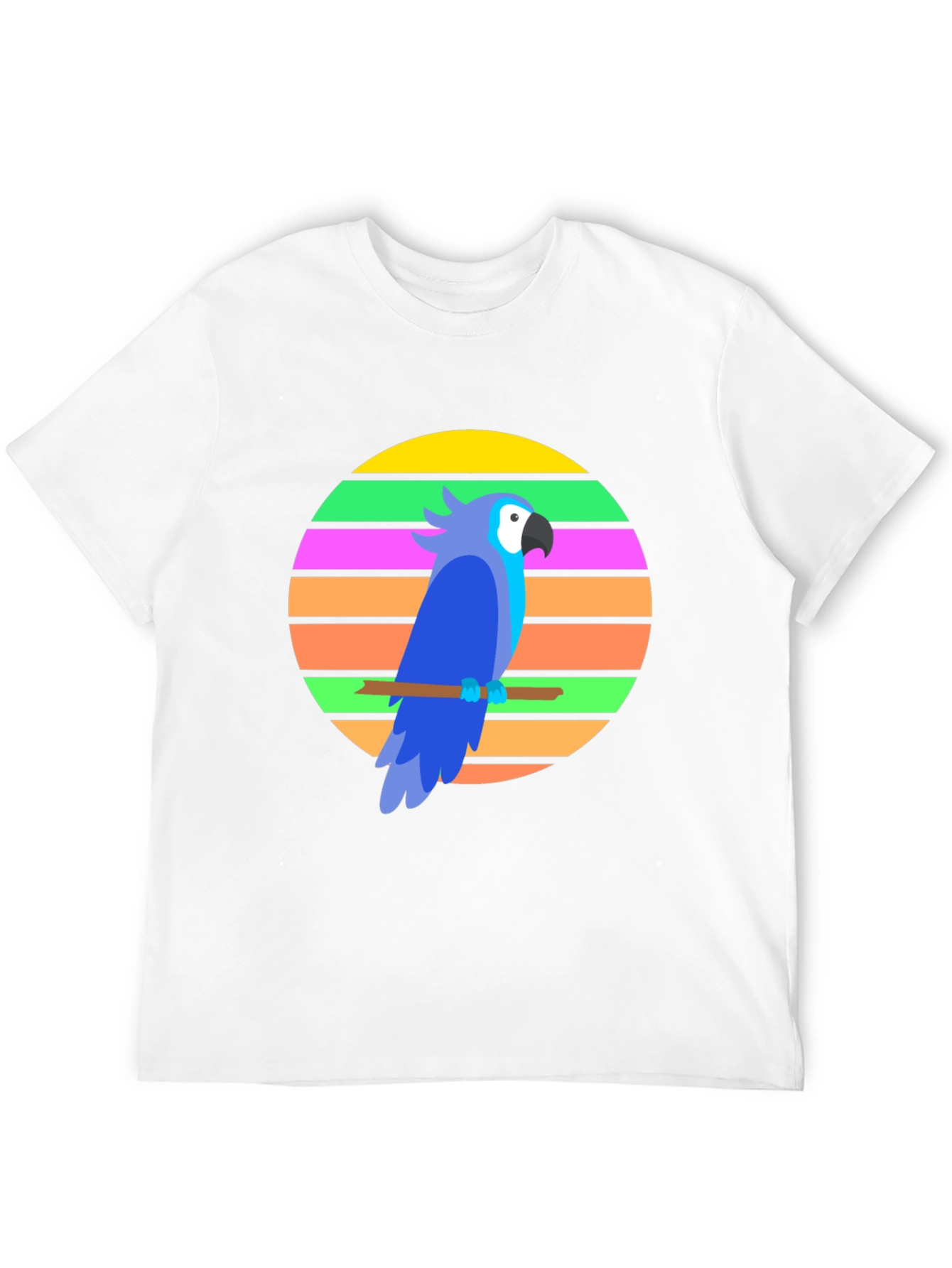 Black Retro Parrot Graphic Tee view 12