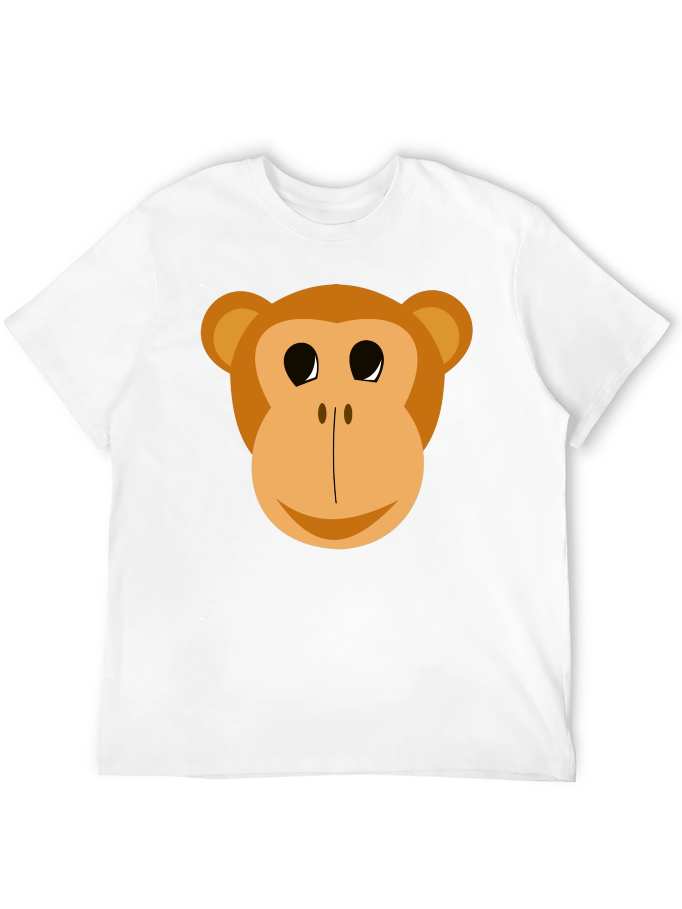 Black Funny Monkey Face Graphic T-Shirt view 12