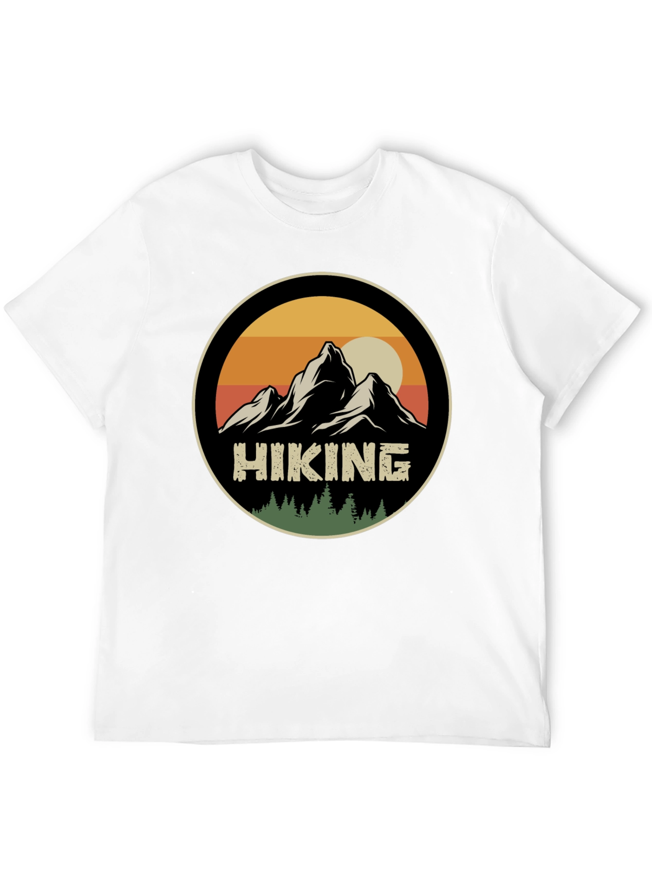 Black Hiking Adventure T-Shirt - Mountain Graphic Tee view 12