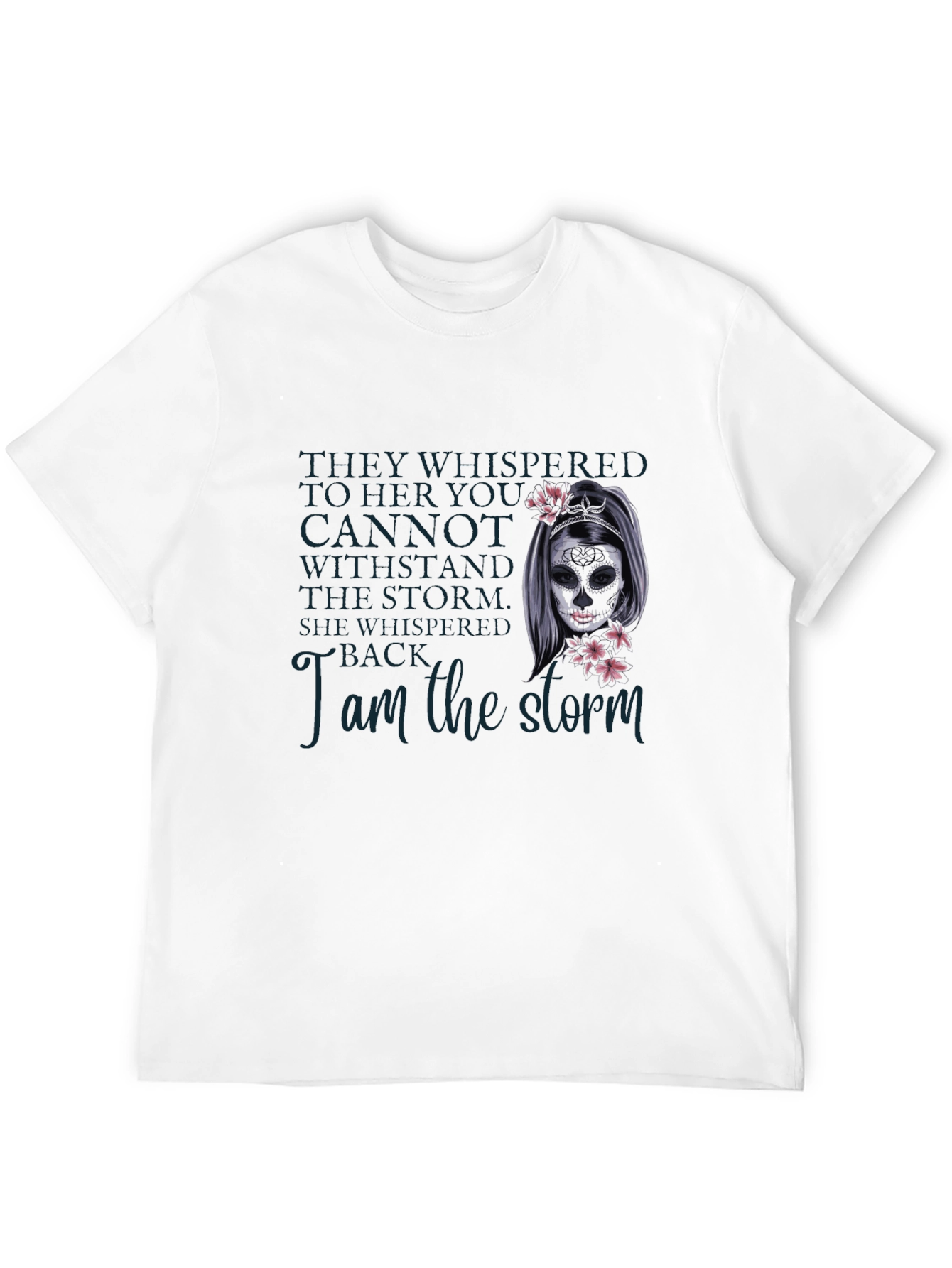 Black I am the Storm Graphic T-Shirt - Dark view 12